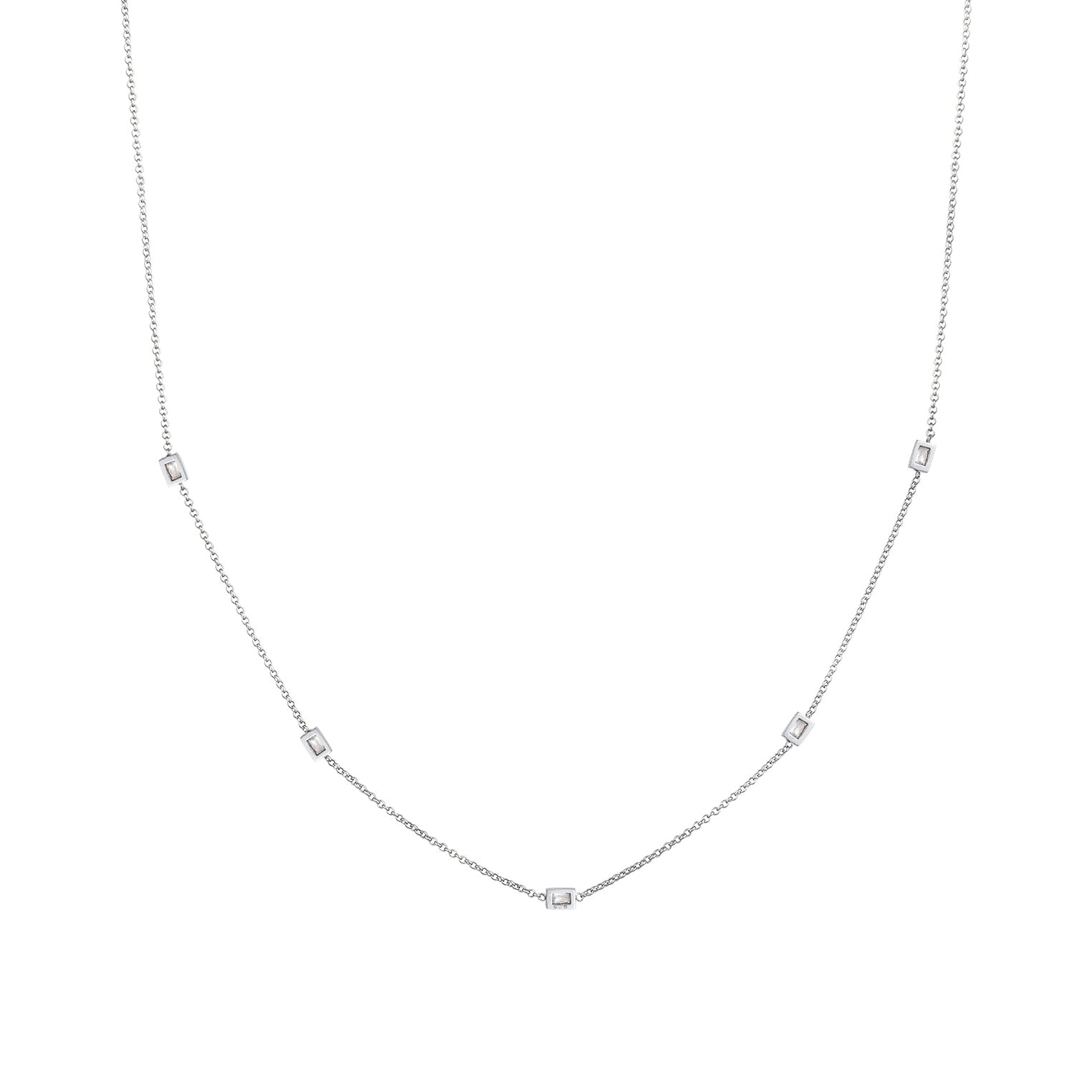 Silber - Elli | Halskette Basic | Zirkonia (Weiß) | 925er Sterling Silber