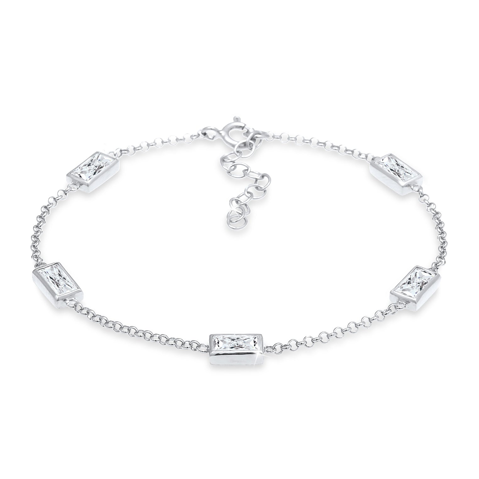 Silber - Elli | Armband | Zirkonia ( Weiß ) | 925er Sterling Silber