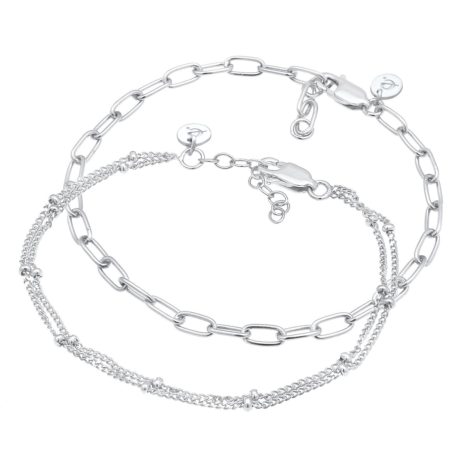 Silber - Elli PREMIUM | Kugel-Armbandset | 925er Sterling Silber
