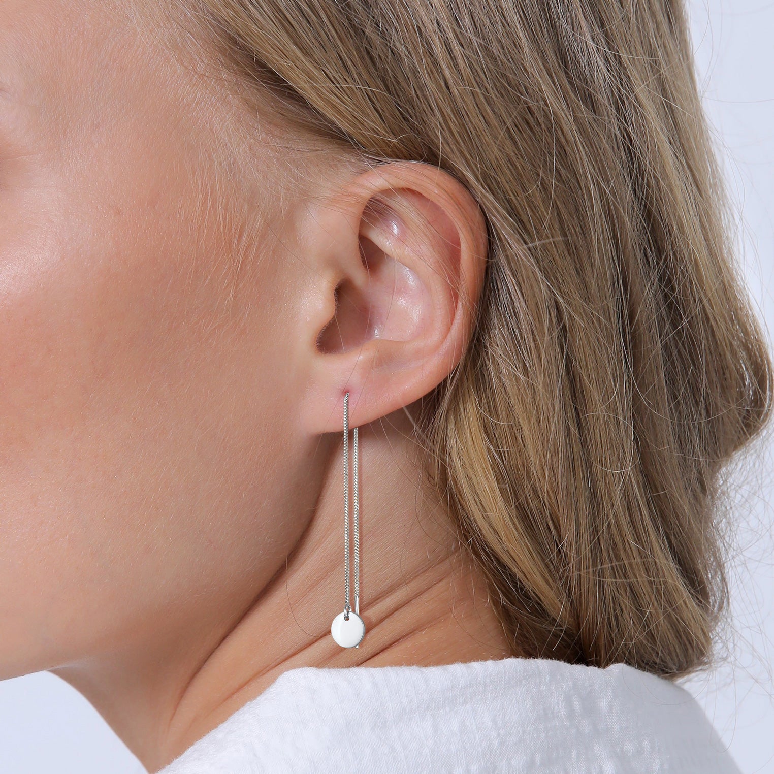 Silber - Elli | Ohrhänger Ear Chain | 925er Sterling Silber