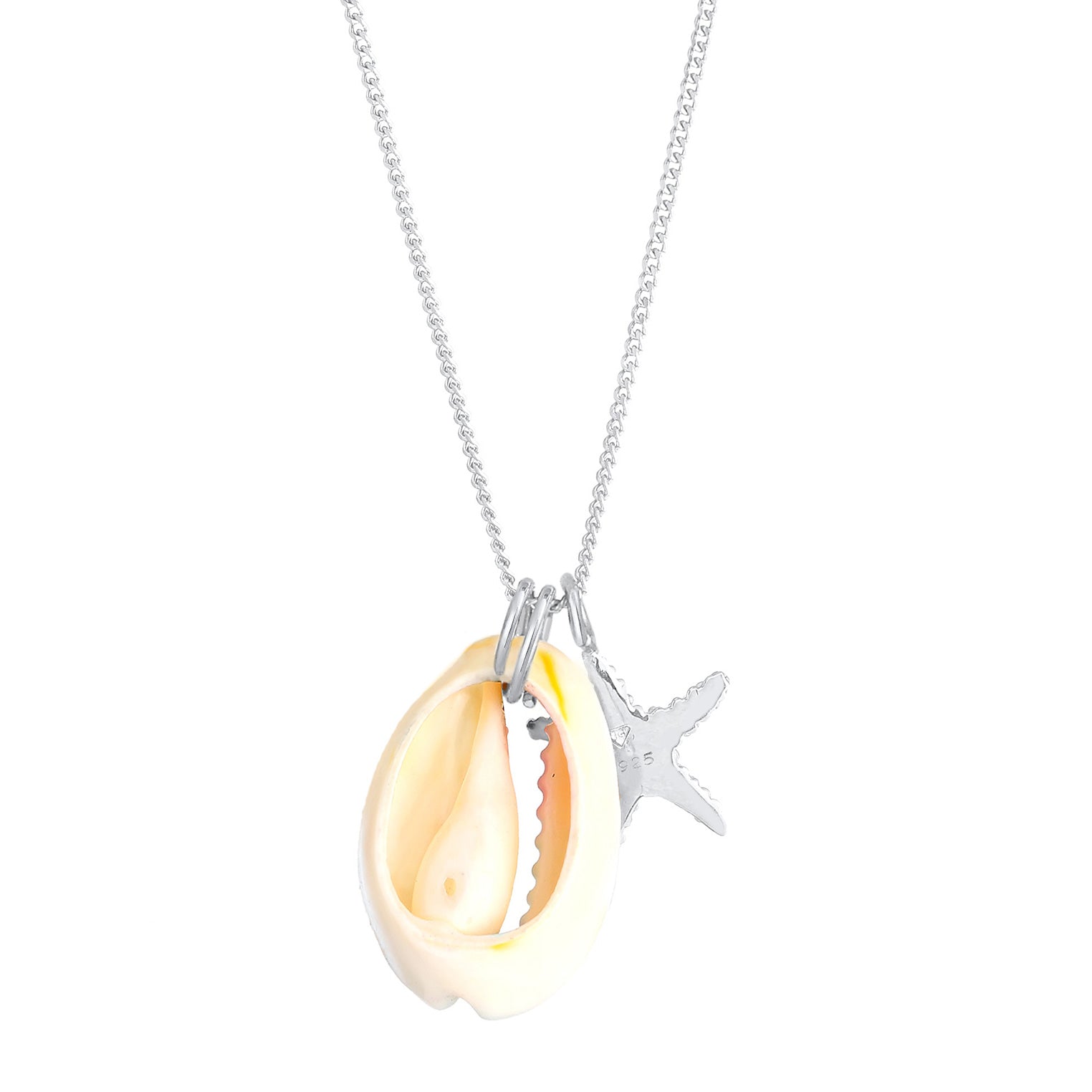 Silber - Elli | Halskette Muschel | 925er Sterling Silber