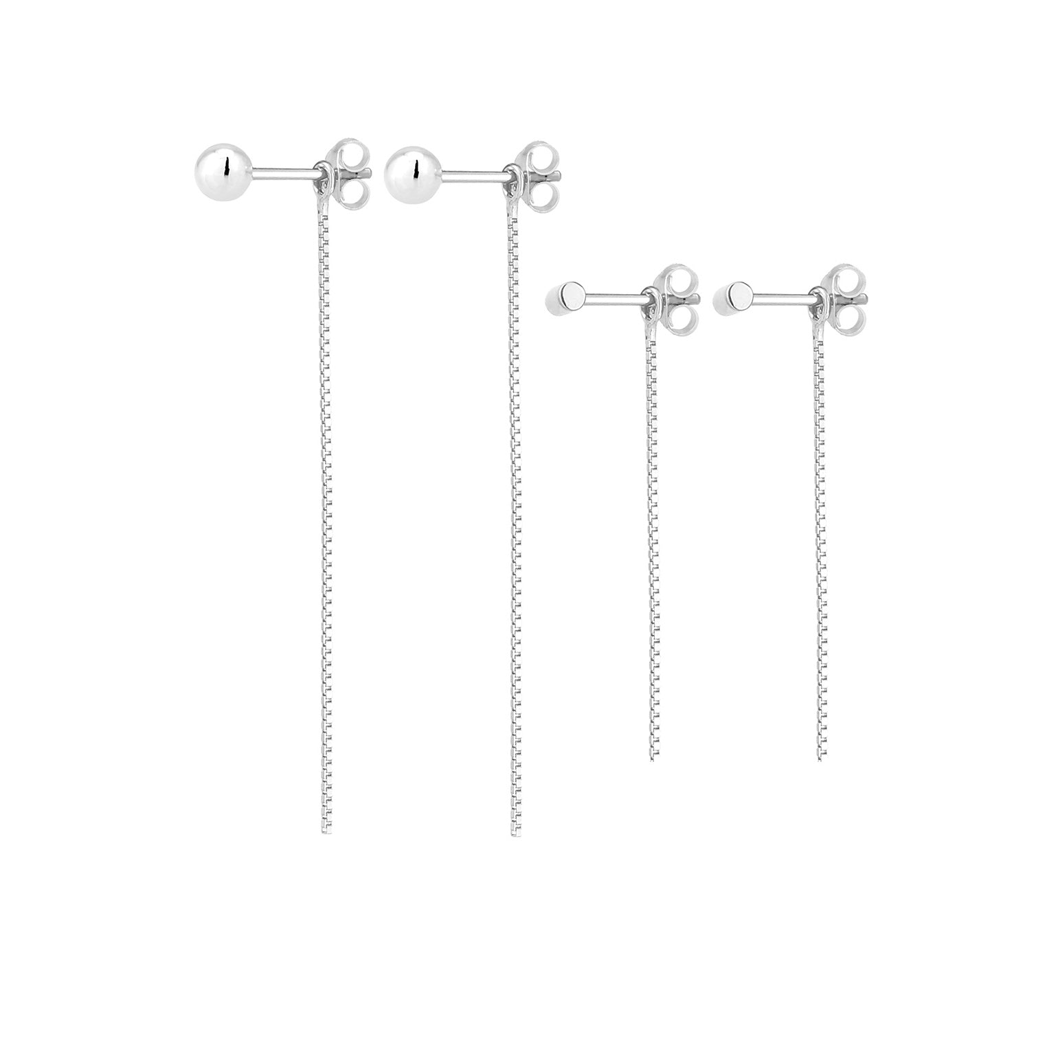 Silber - Elli | Venezianer-Ohrringset Ear Chain | 925er Sterling Silber