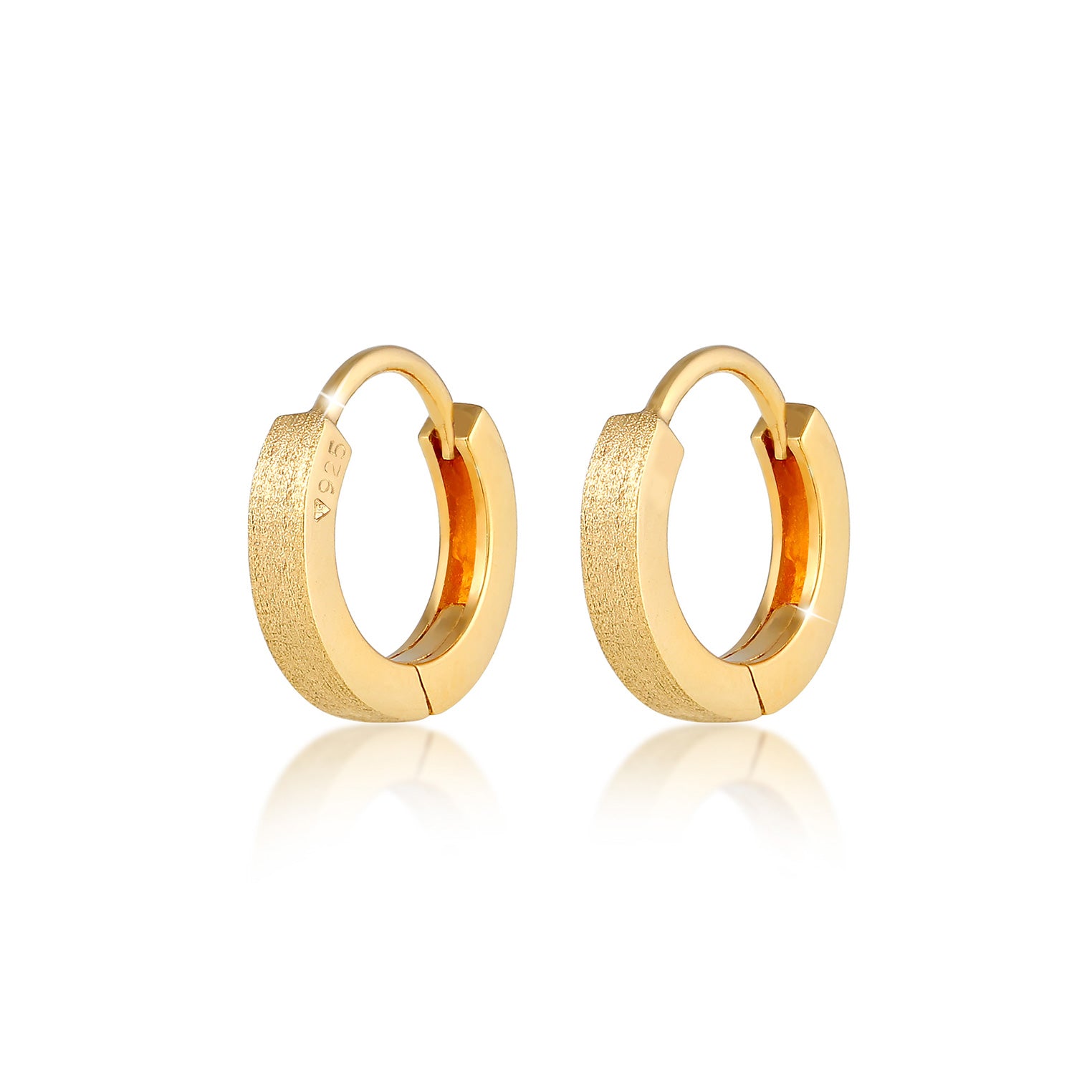 Gold - Elli | Creole | 925 Sterling Silber vergoldet