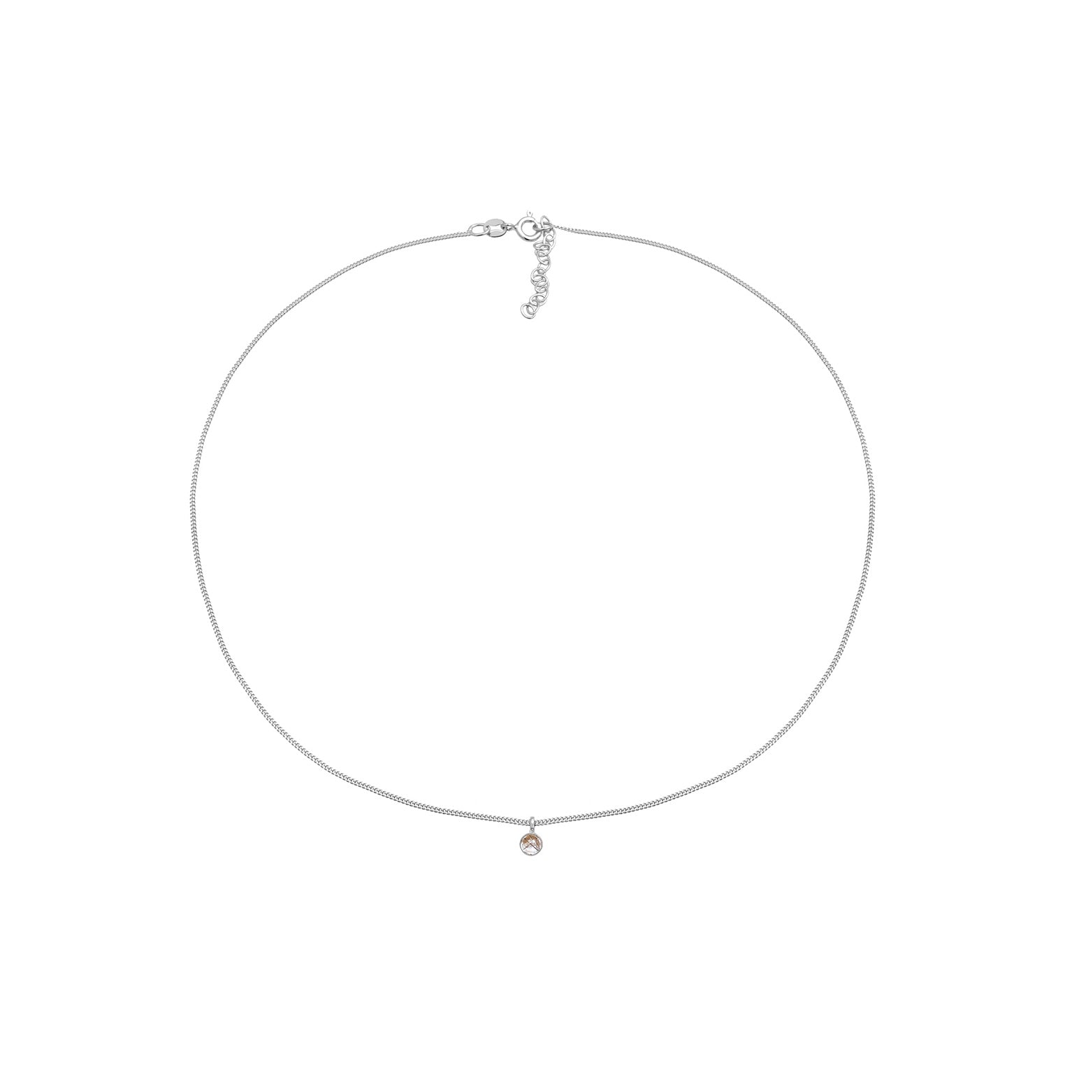 Silber - Elli | Choker | Quarz (Transparent) | 925er Sterling Silber
