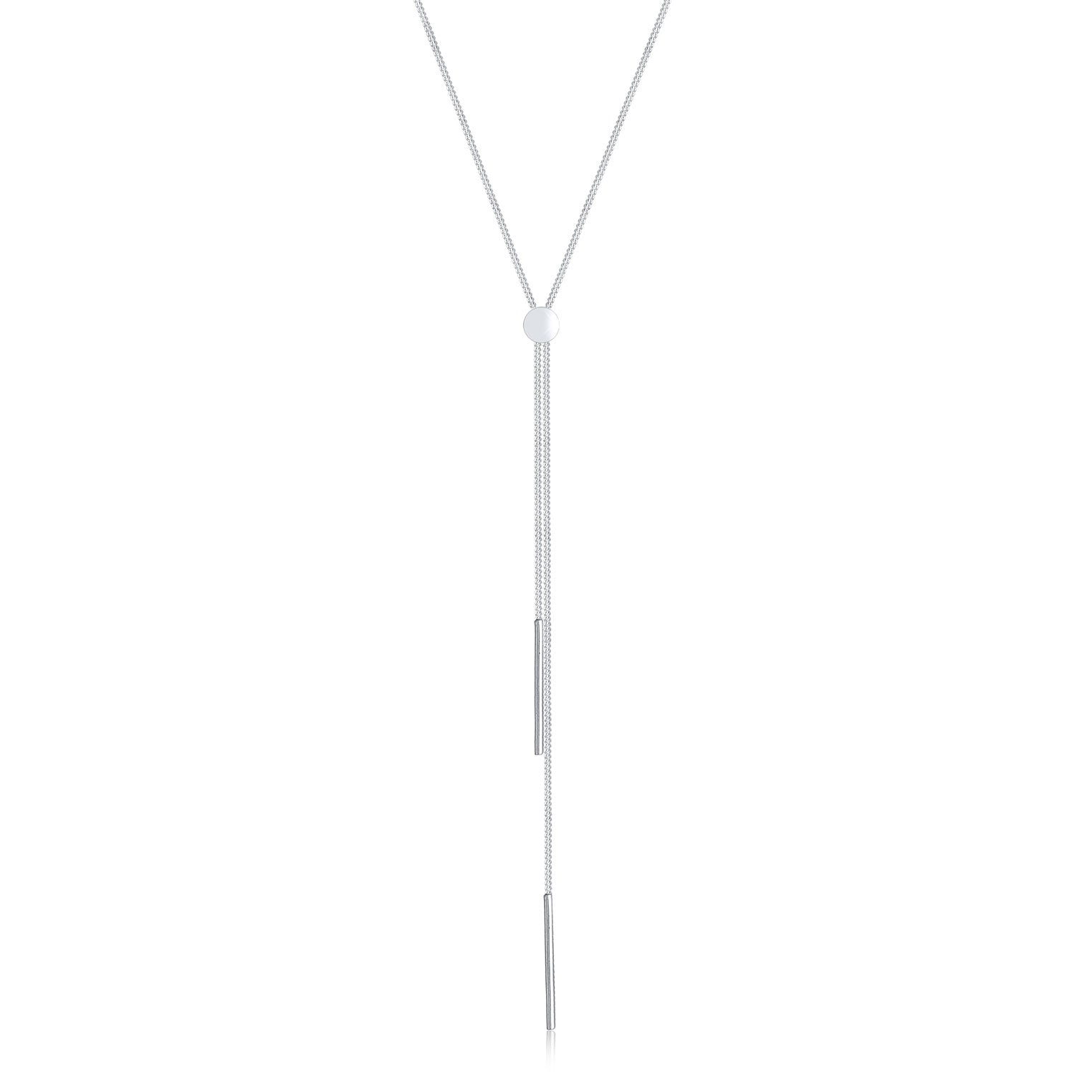 Silber - Elli | Y-Halskette Stab | 925er Sterling Silber