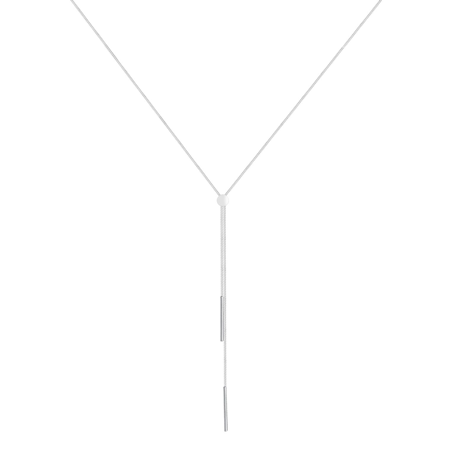 Silber - Elli | Y-Halskette Stab | 925er Sterling Silber