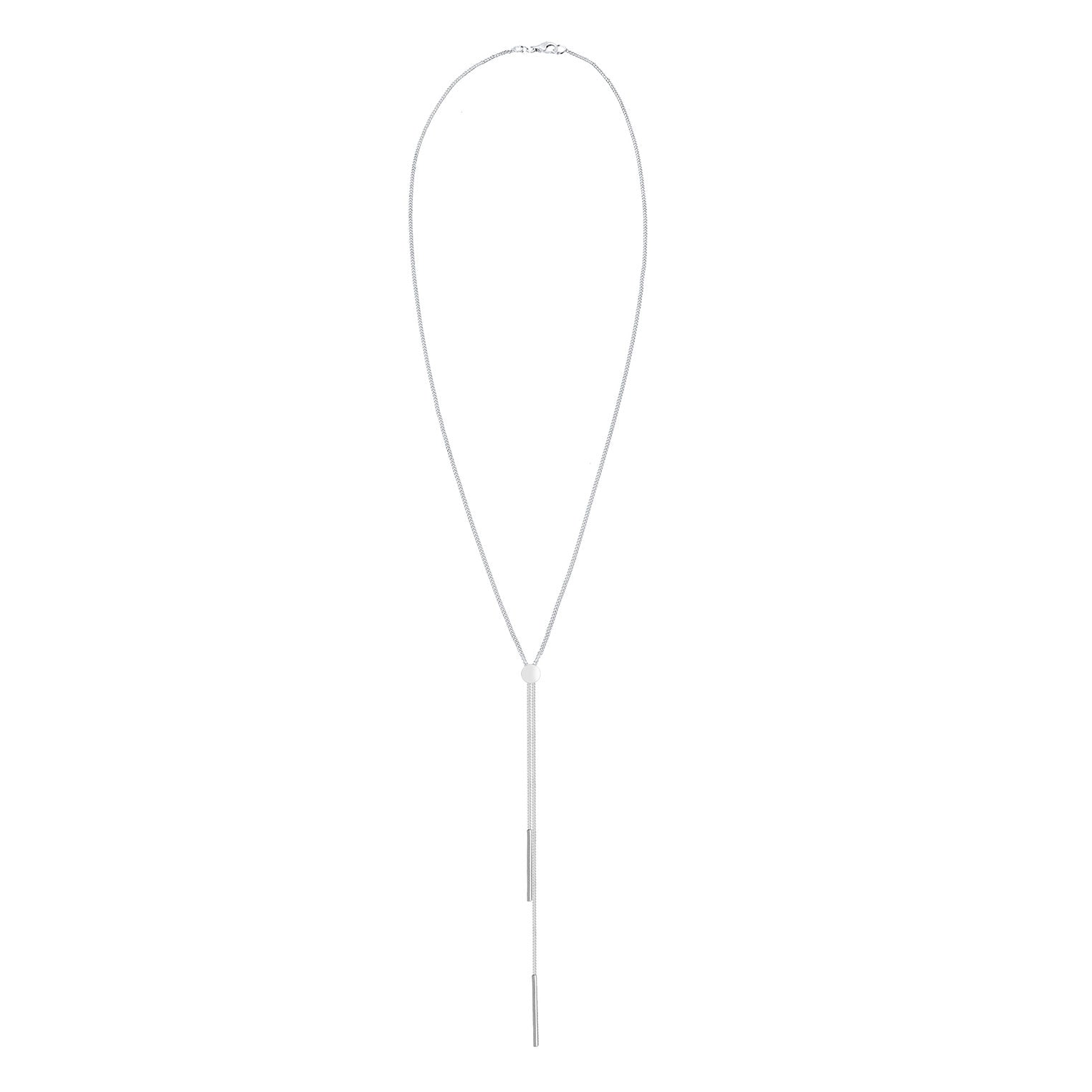 Silber - Elli | Y-Halskette Stab | 925er Sterling Silber