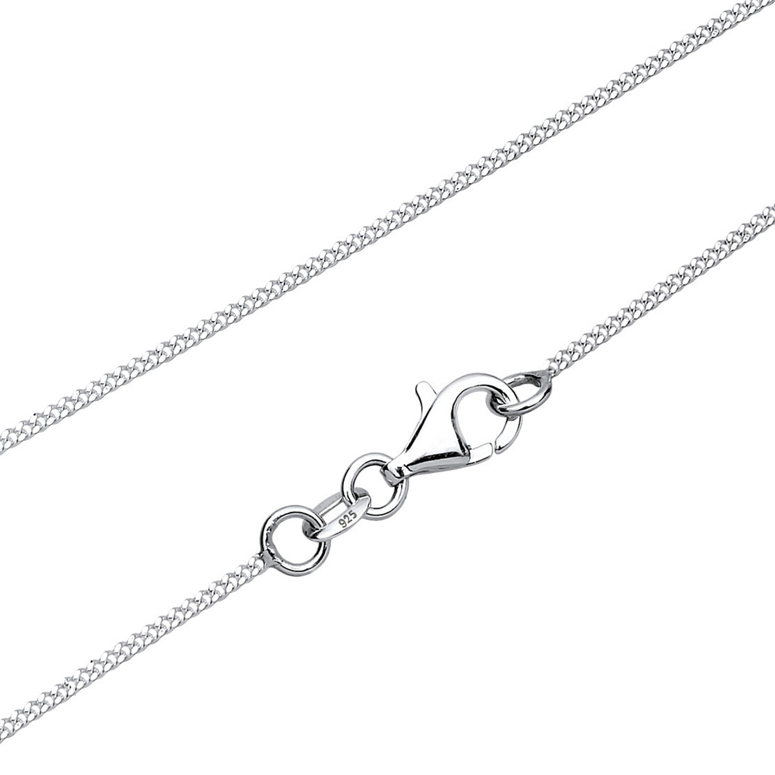 Silber - Elli | Lange Halskette Blume | 925er Sterling Silber