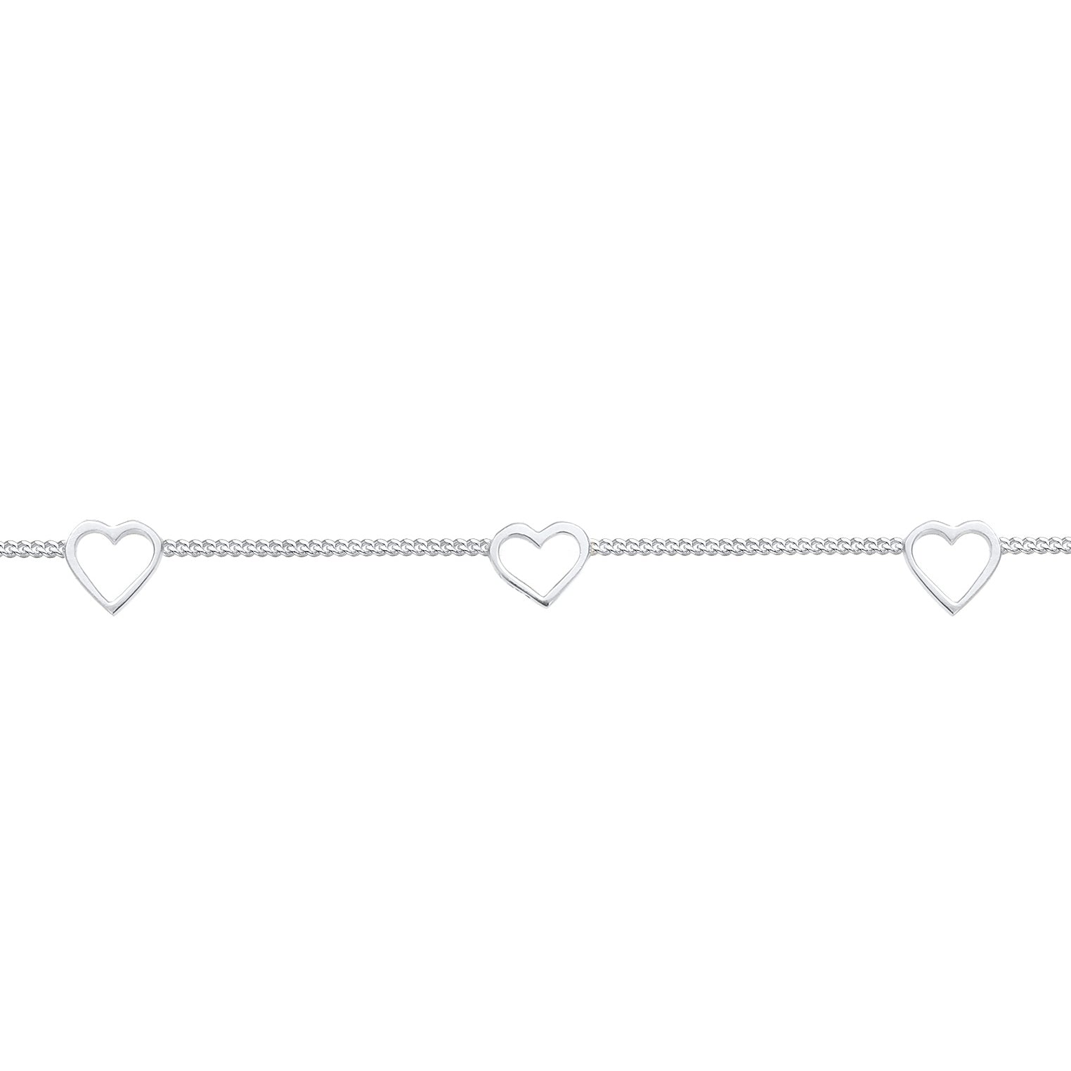 Silber - Elli | Choker Herz | 925 Sterling Silber