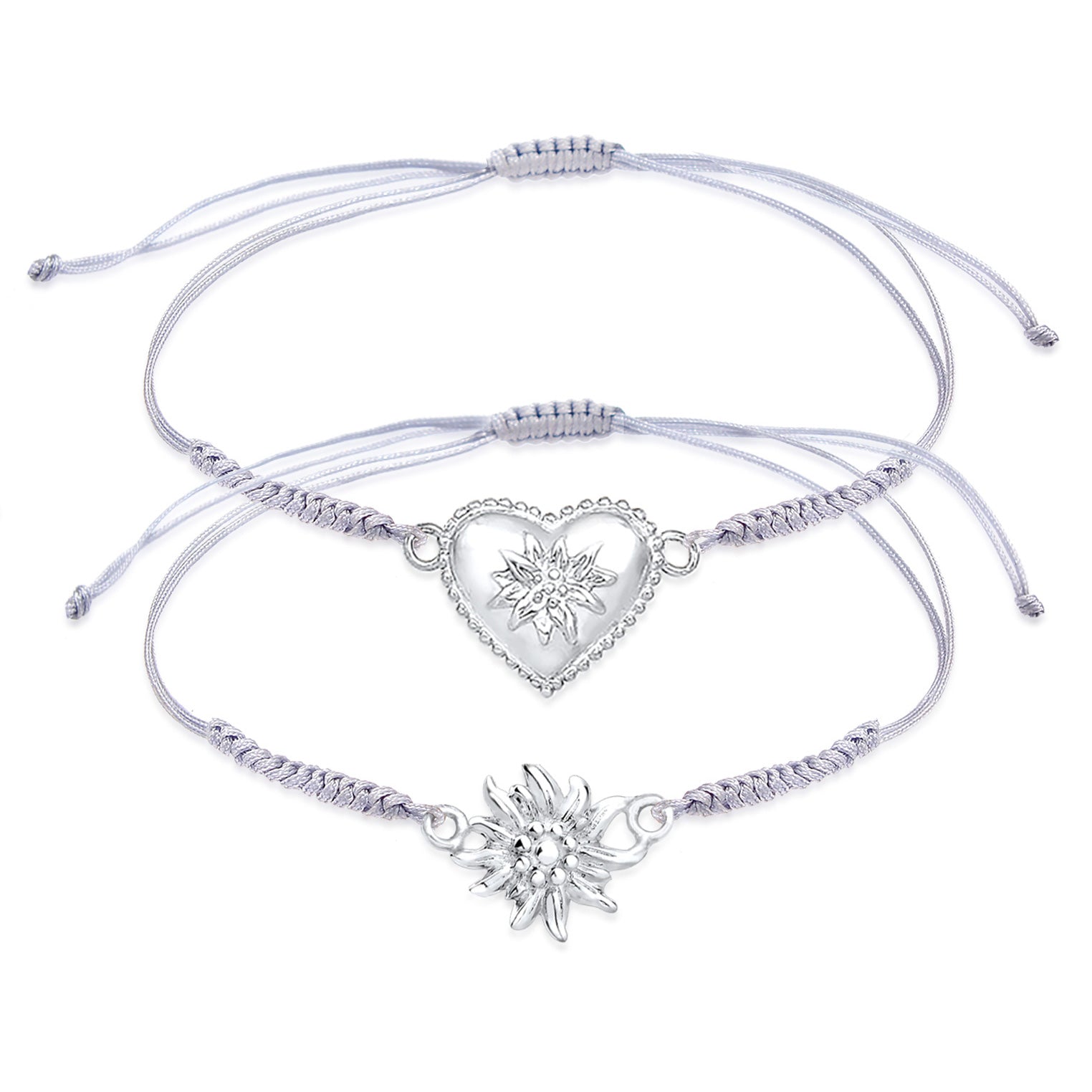 Silber - Elli | Armband Edelweiss | 925er Sterling Silber
