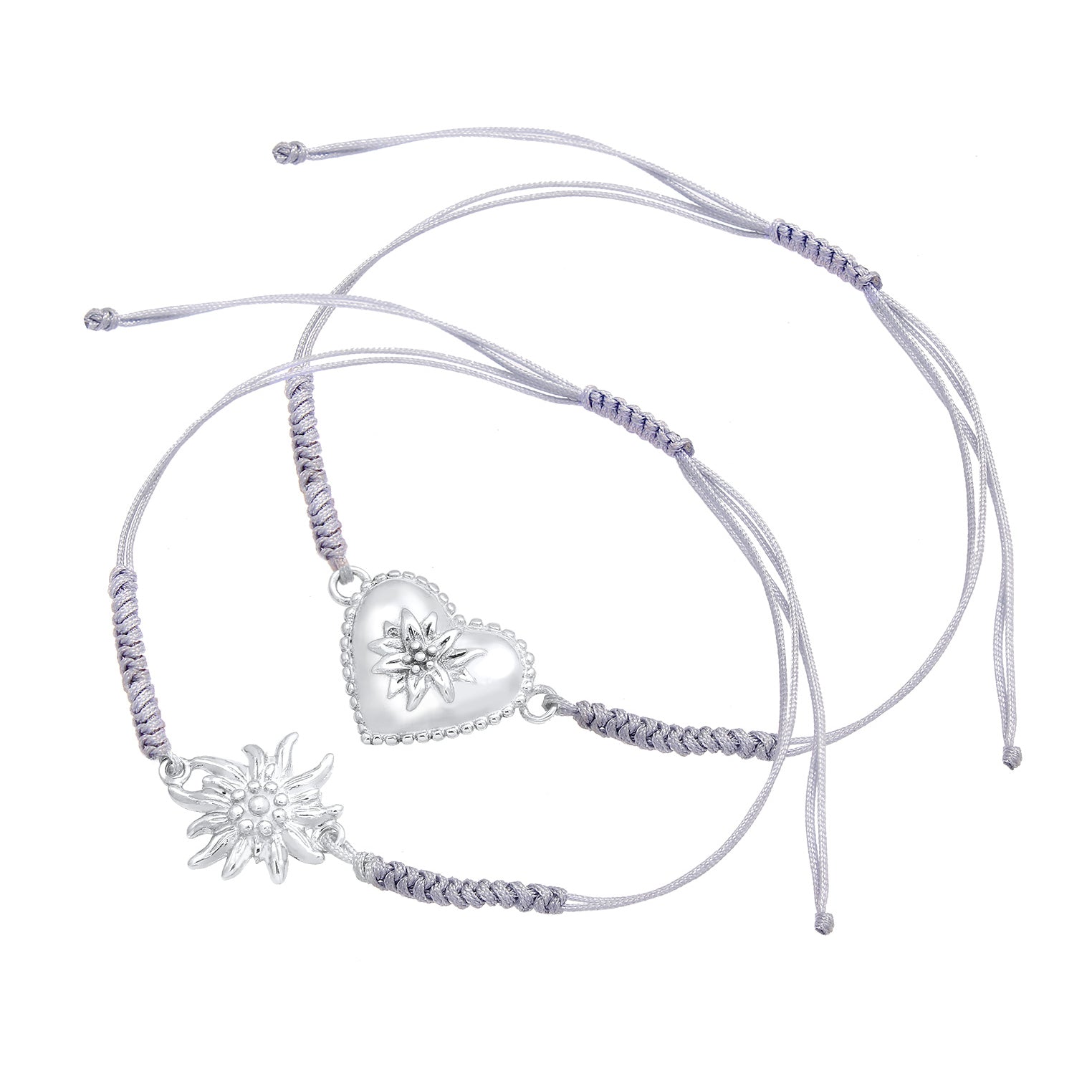 Silber - Elli | Armband Edelweiss | 925er Sterling Silber