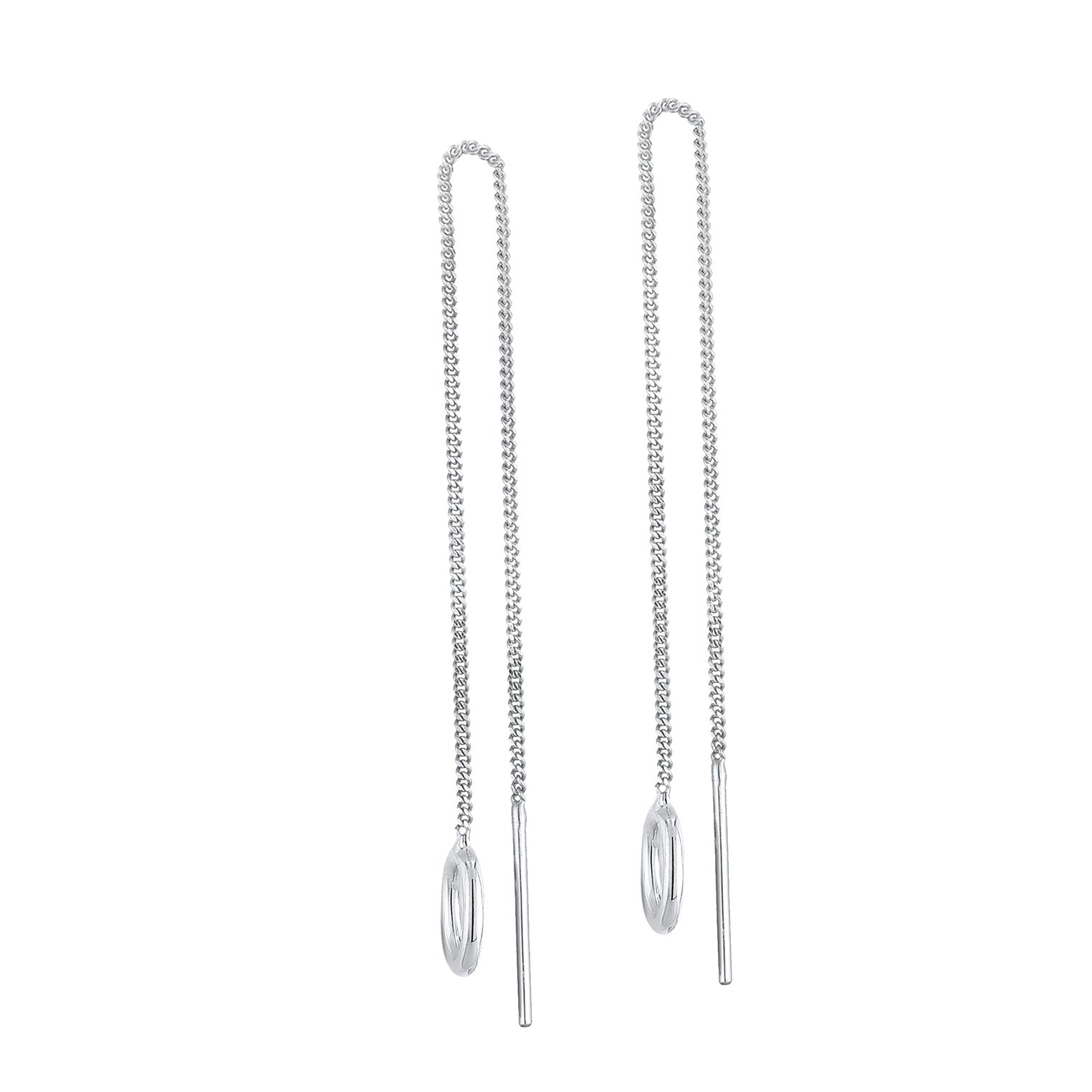 Silber - Elli | Ohrhänger Kreis | 925er Sterling Silber