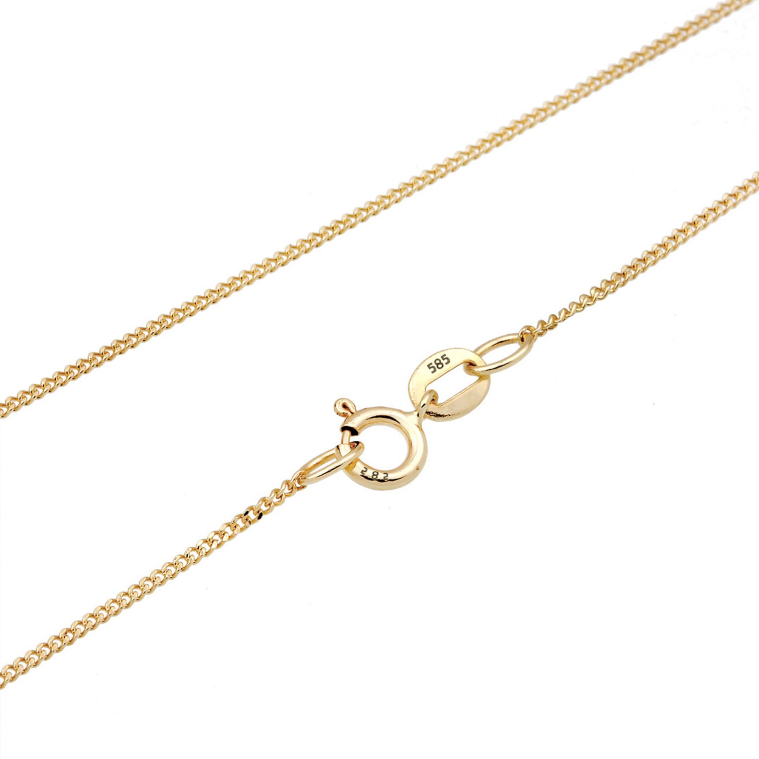 Gold - Elli DIAMONDS | Halskette Kreuz | Diamant (Weiß, 0,03 ct) | 585 Gelbgold
