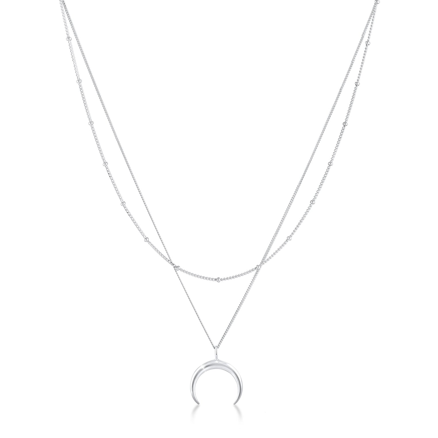Silber - Elli | Layer-Halskette Astro | 925er Sterling Silber