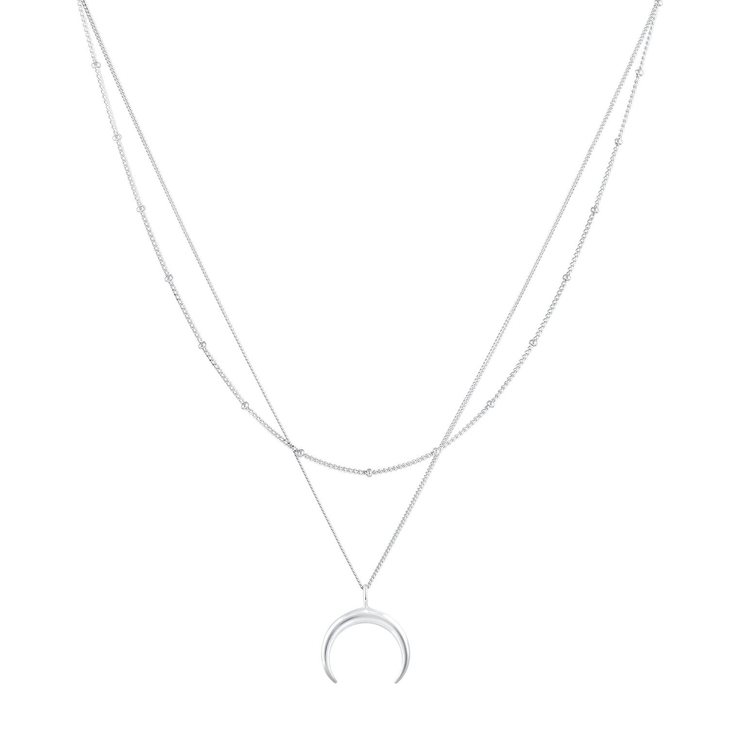 Silber - Elli | Layer-Halskette Astro | 925er Sterling Silber