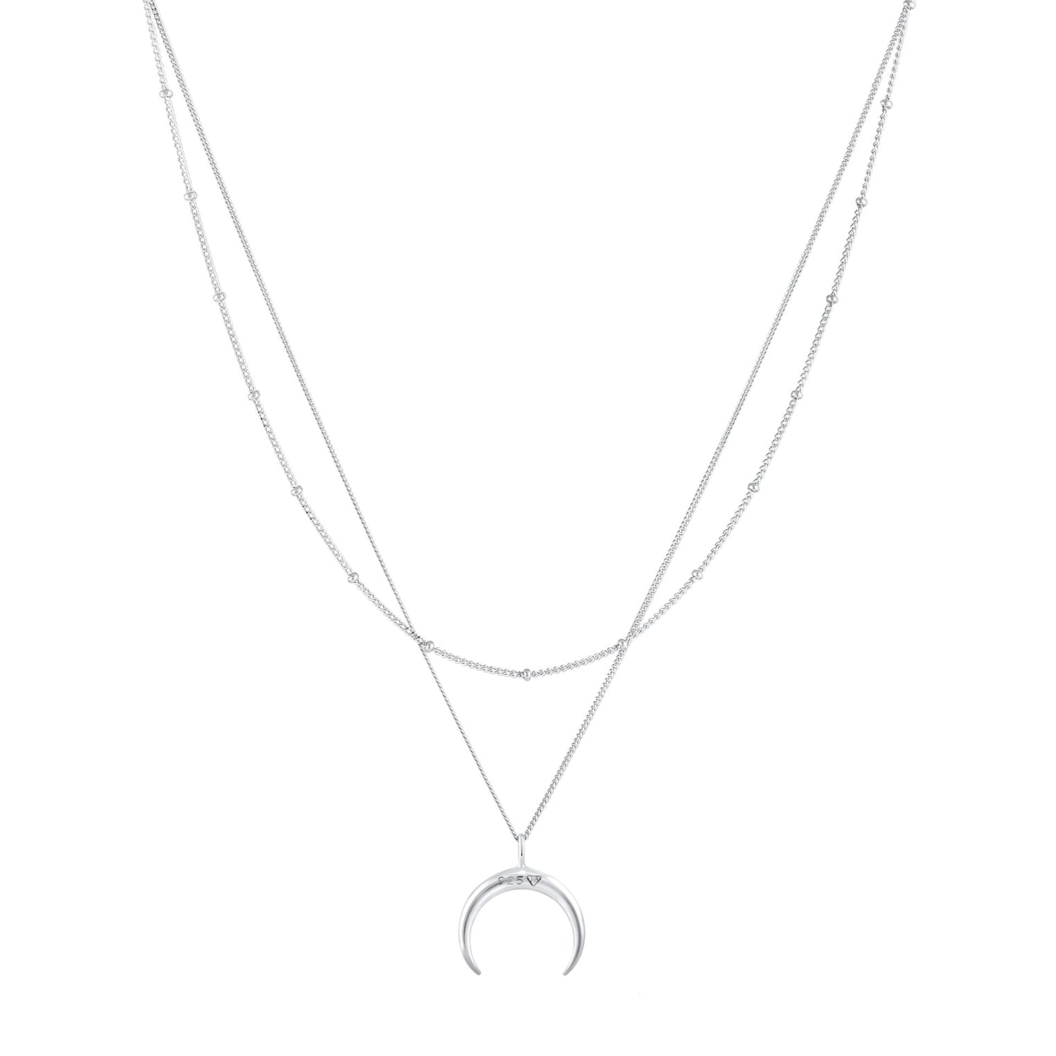 Silber - Elli | Layer-Halskette Astro | 925er Sterling Silber