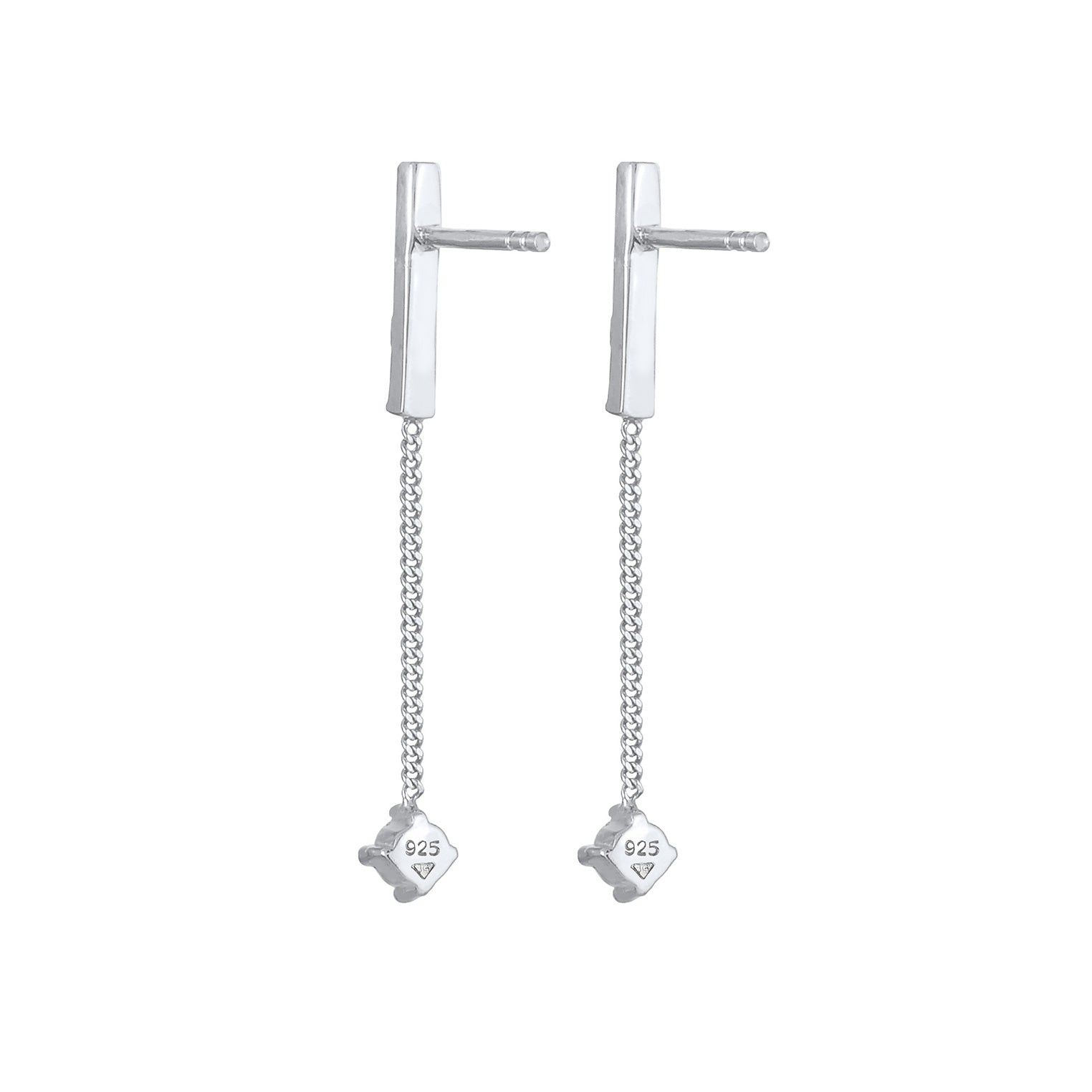 Silber - Elli PREMIUM | Ohrhänger| Topas ( Weiß ) | 925er Sterling Silber