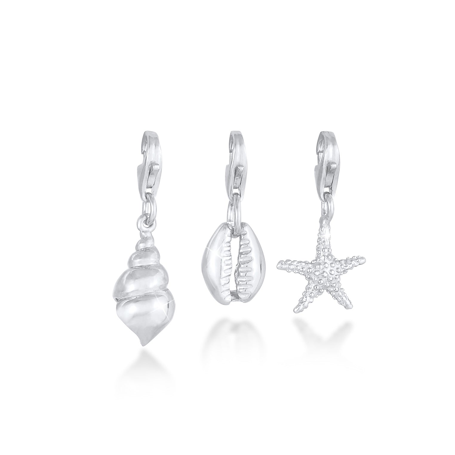Silber - Nenalina | Charm Muschel | 925er Sterling Silber