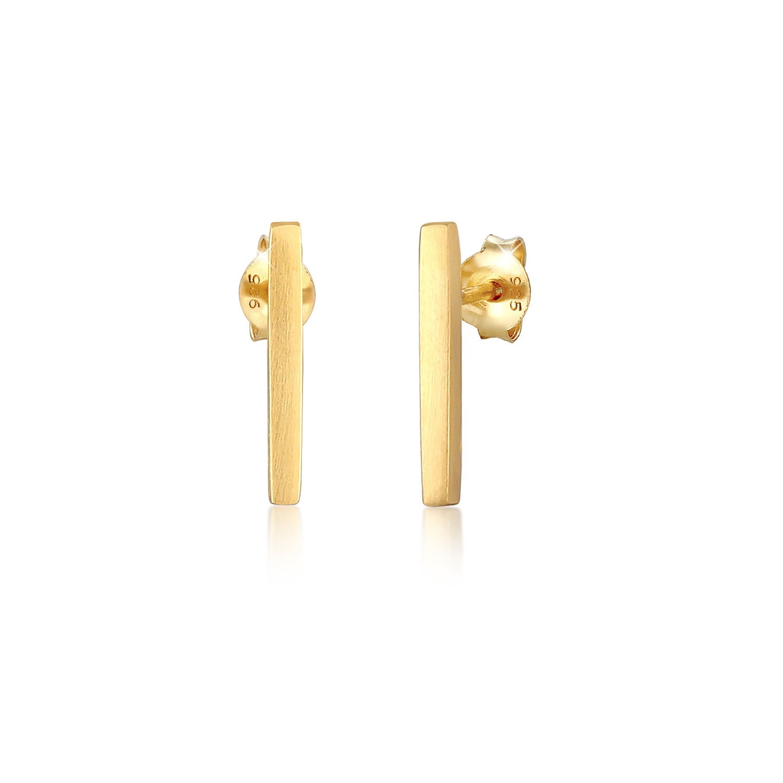 Gold - Elli | Ohrstecker Geo | 925 Sterling Silber vergoldet