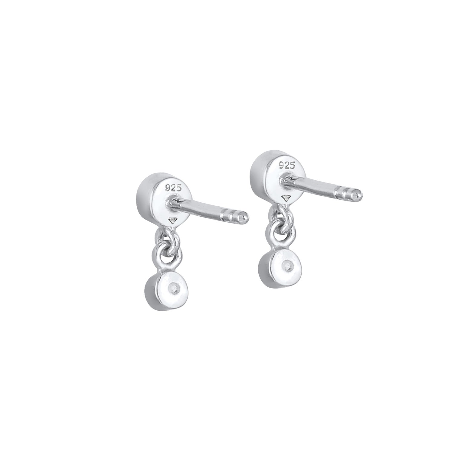 Silber - Elli | Ohrhänger | Mit Kristallen von Swarovski® (Weiß) | 925er Sterling Silber