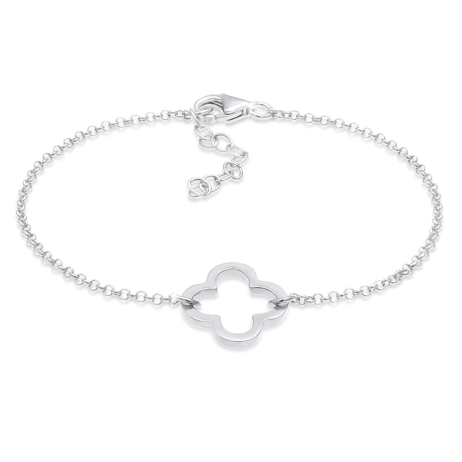 Silber - Elli | Armband Kleeblatt | 925er Sterling Silber