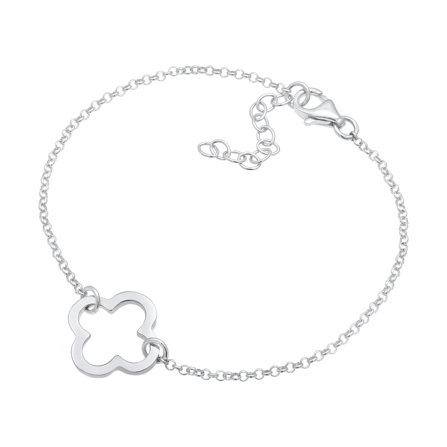 Silber - Elli | Armband Kleeblatt | 925er Sterling Silber