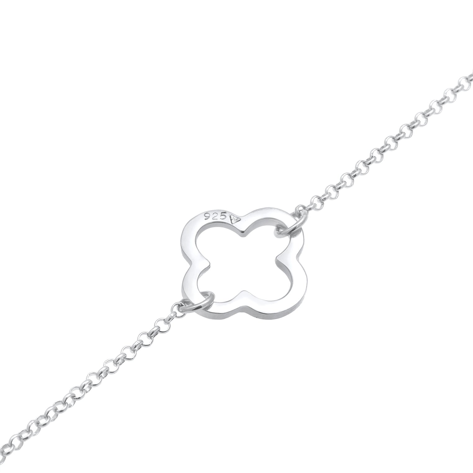 Silber - Elli | Armband Kleeblatt | 925er Sterling Silber