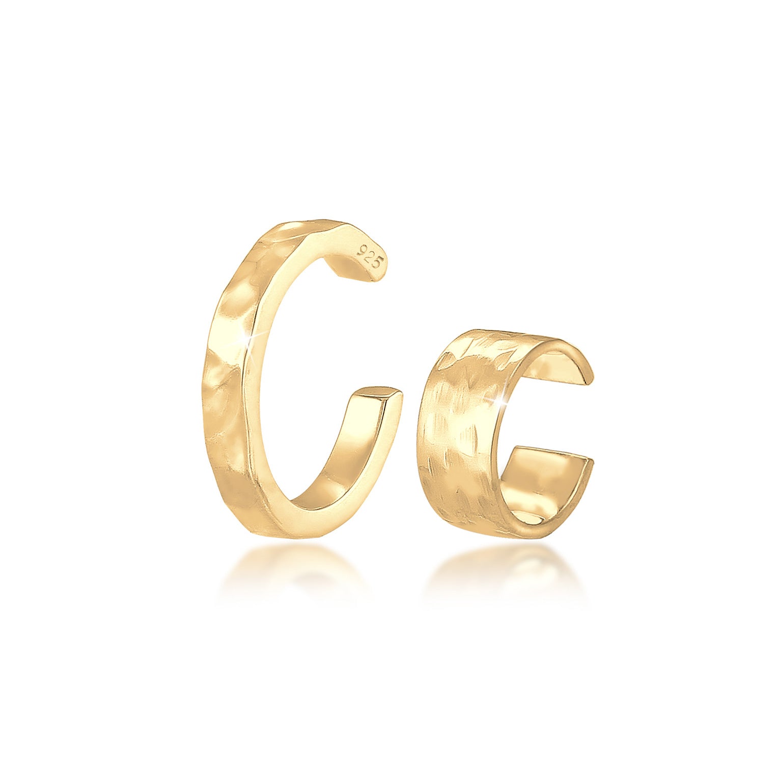 Gold - Elli | Earcuff | 925 Sterling Silber vergoldet