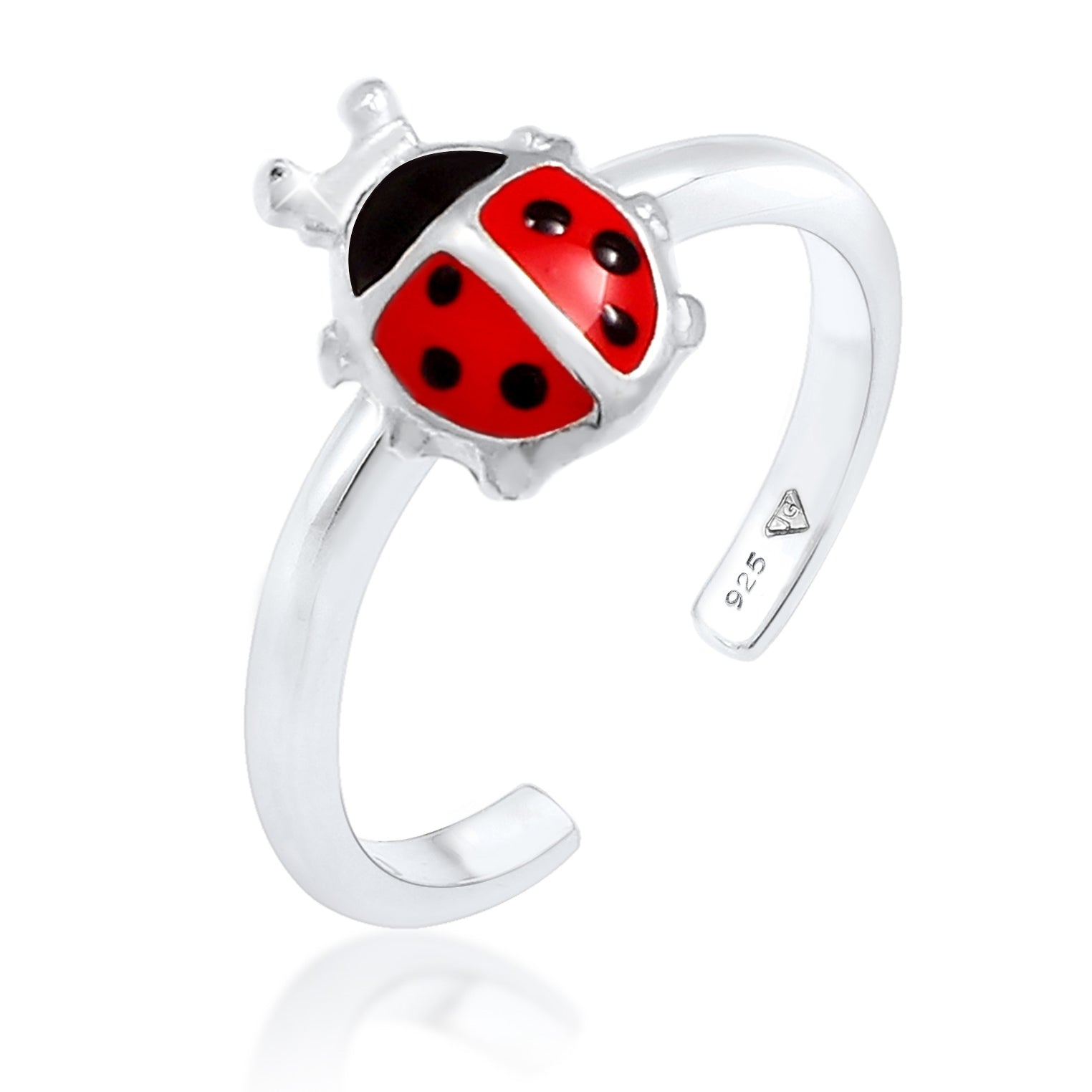 Silber - Elli | Ring Marienkäfer | 925er Sterling Silber