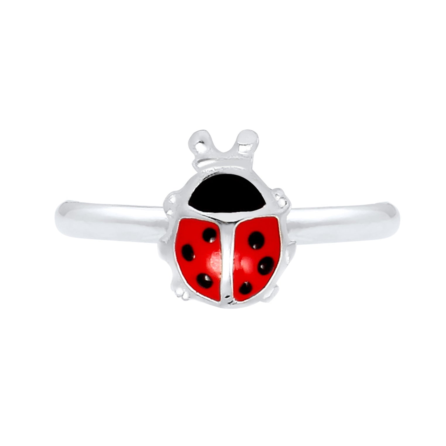 Silber - Elli | Ring Marienkäfer | 925er Sterling Silber