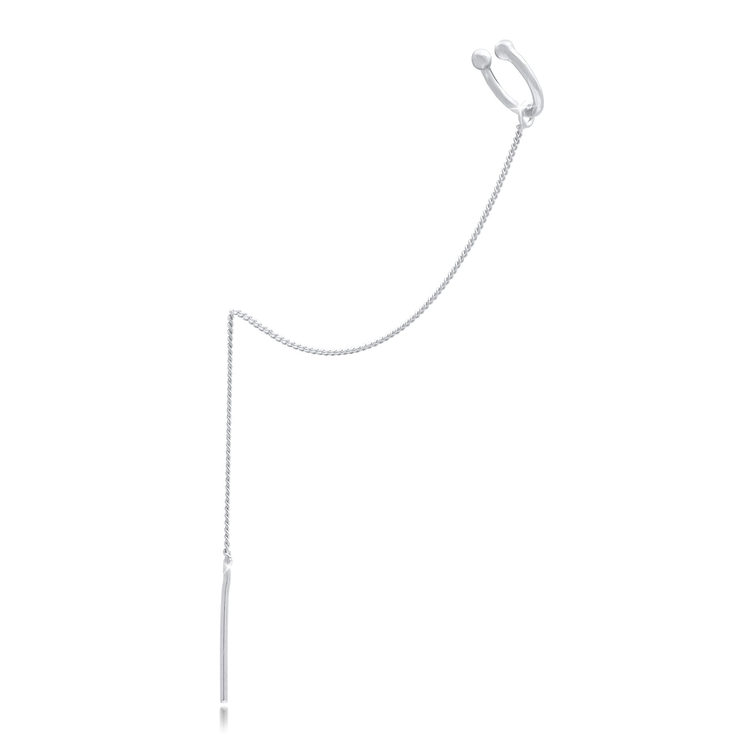 Silber - Elli | Earcuff Ear Chain | 925er Sterling Silber