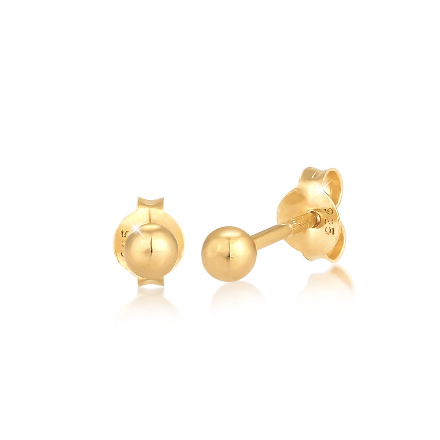 Gold - Elli | Ohrstecker Geo | 925 Sterling Silber vergoldet