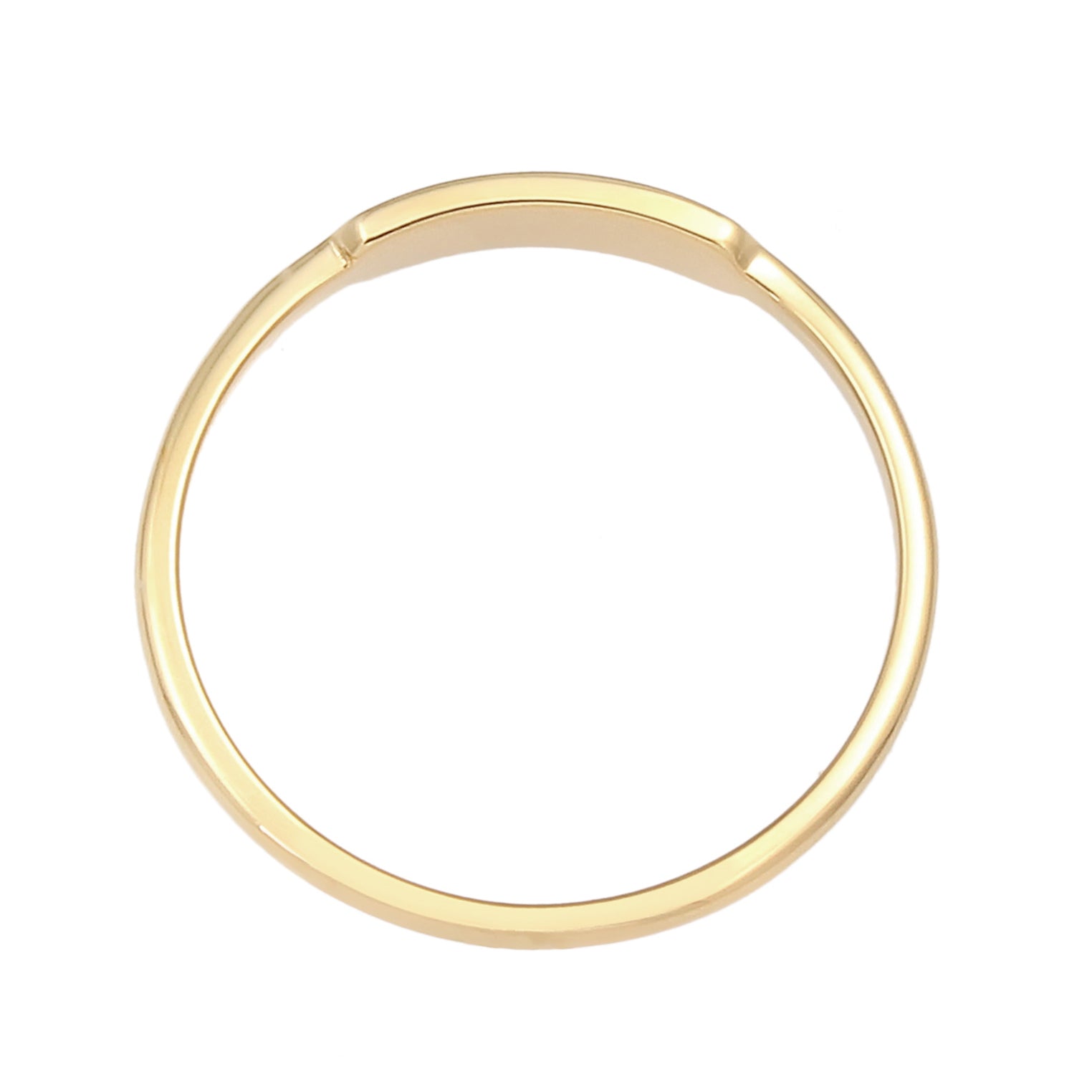 Gold - Elli PREMIUM | Siegelring Geo | 375 Gelbgold