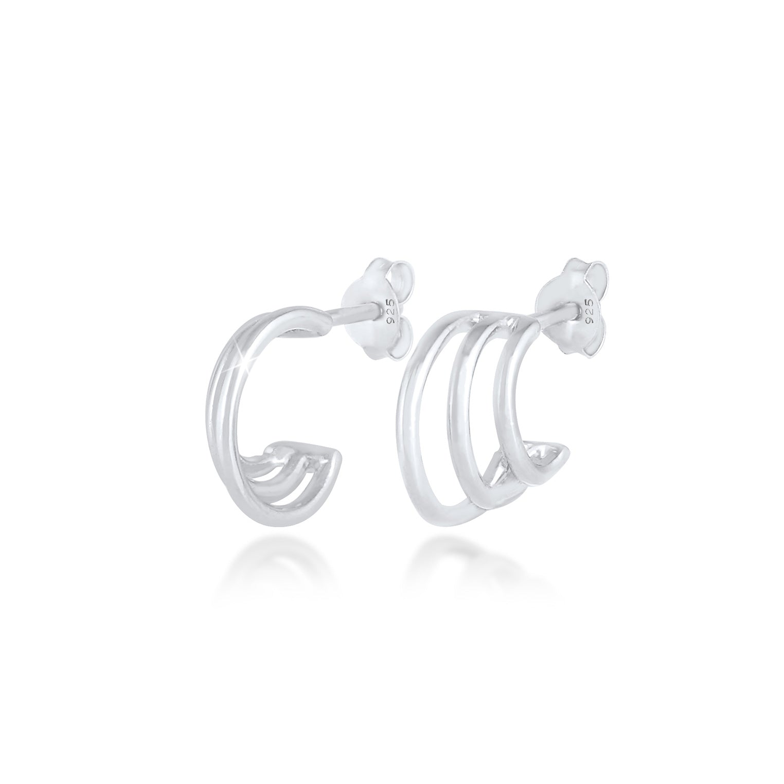 Silber - Elli PREMIUM | Ohrstecker | 925er Sterling Silber
