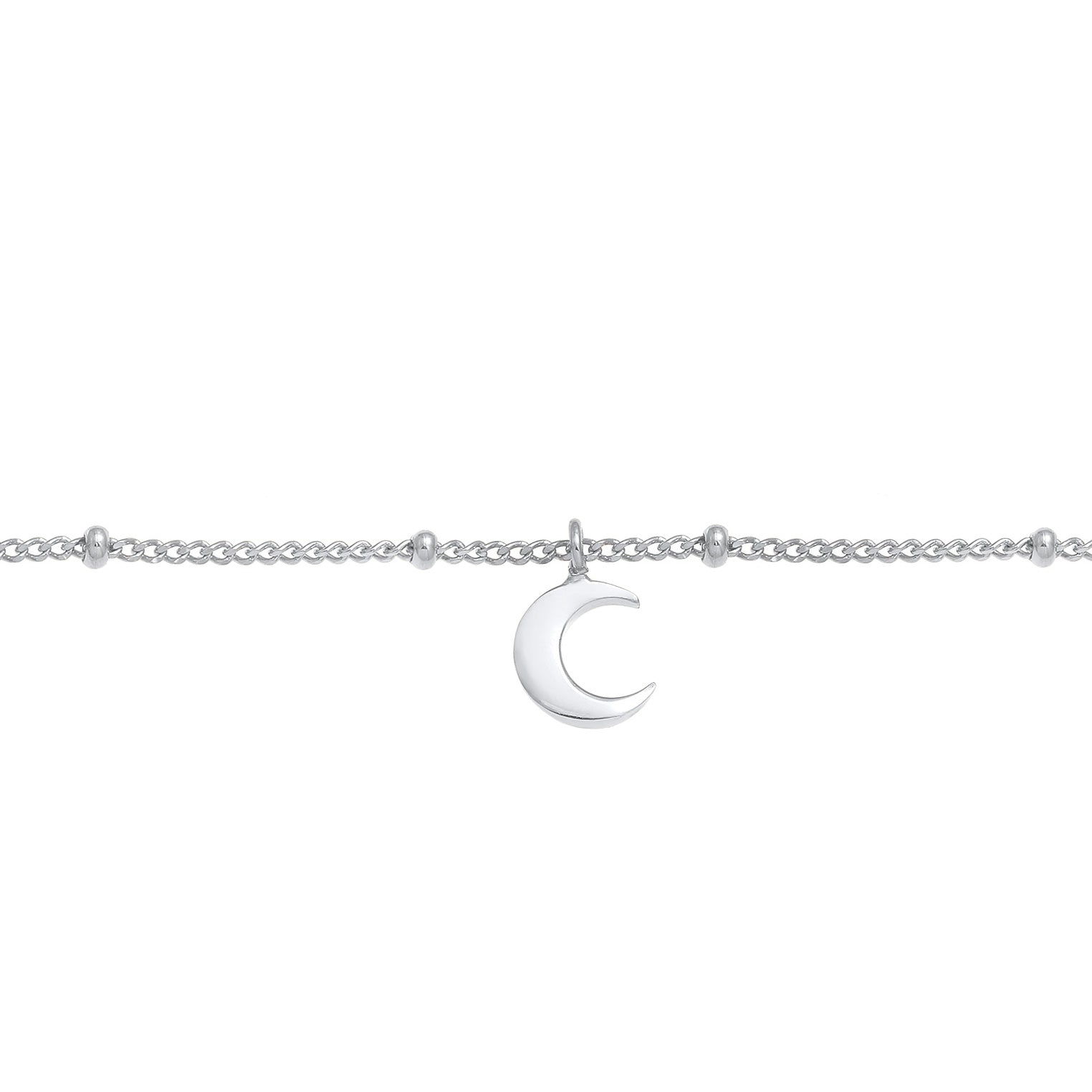 Silber - Elli | Kugel-Choker Halbmond | 925er Sterling Silber