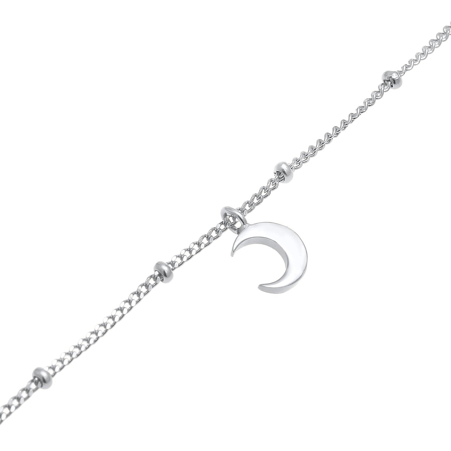 Silber - Elli | Kugel-Choker Halbmond | 925er Sterling Silber