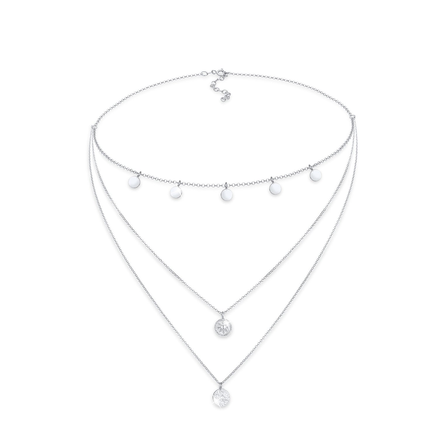 Silber - Elli | Choker Kreis | 925er Sterling Silber