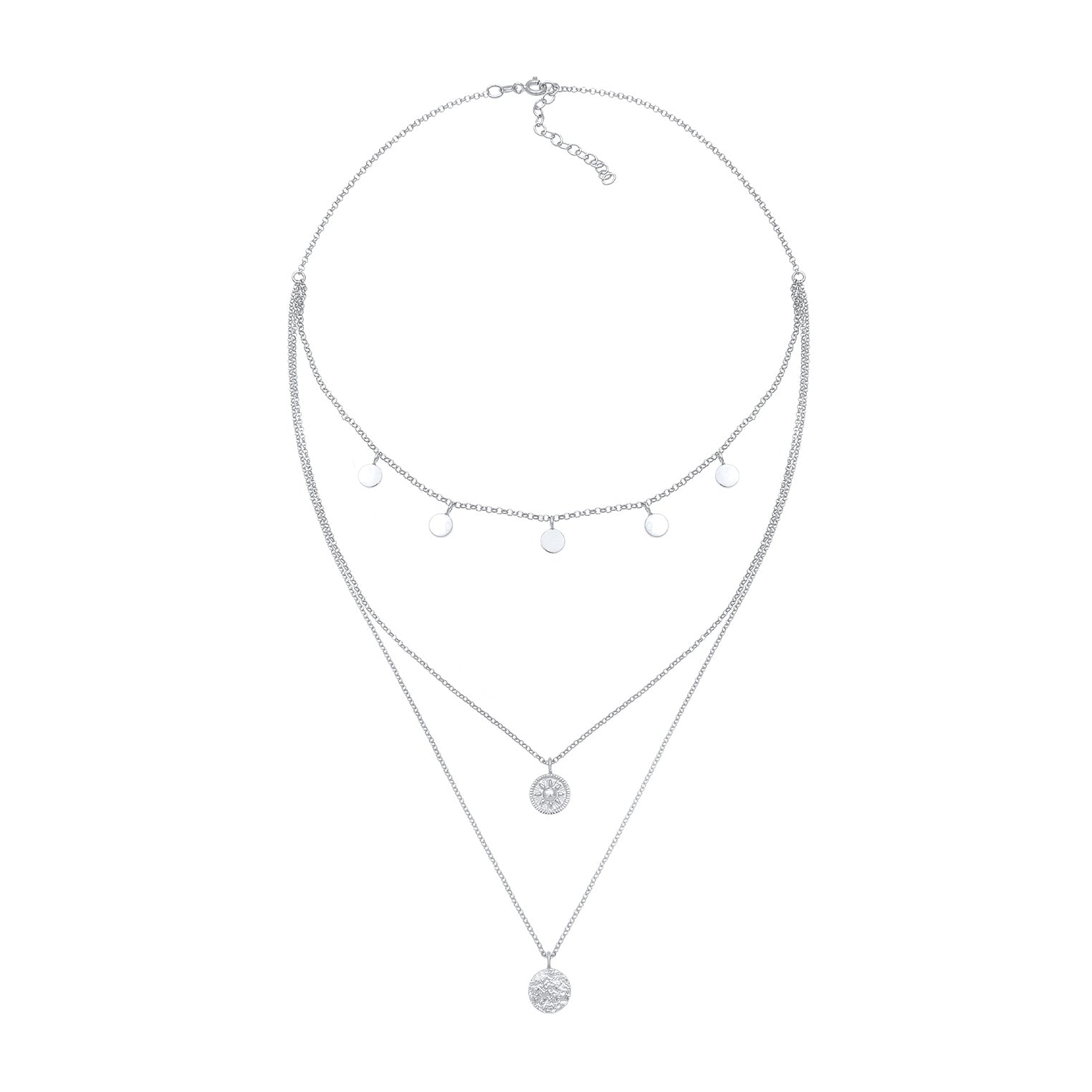 Silber - Elli | Choker Kreis | 925er Sterling Silber