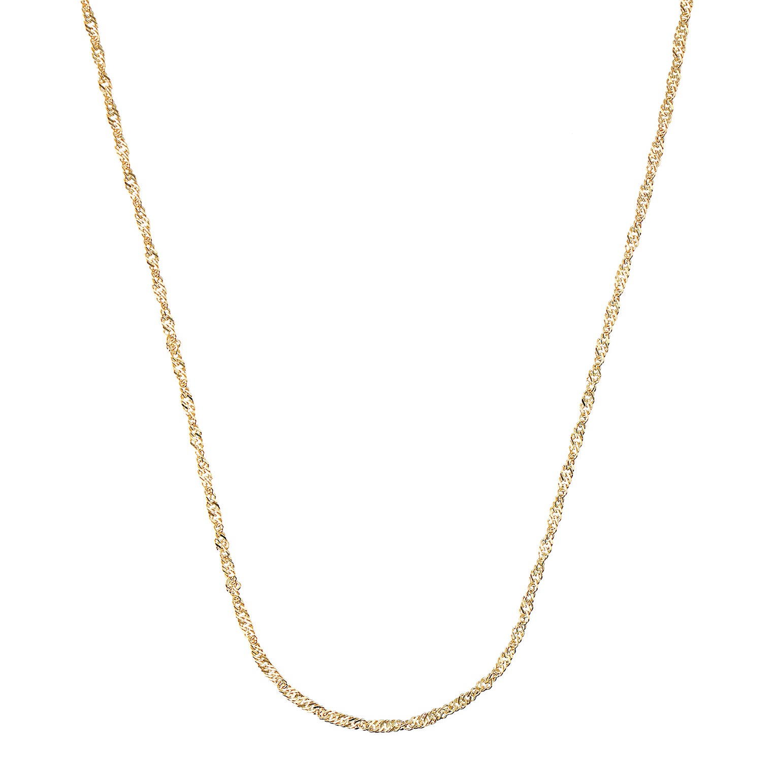 Gold - Elli PREMIUM | Singapur-Halskette | 333 Gelbgold