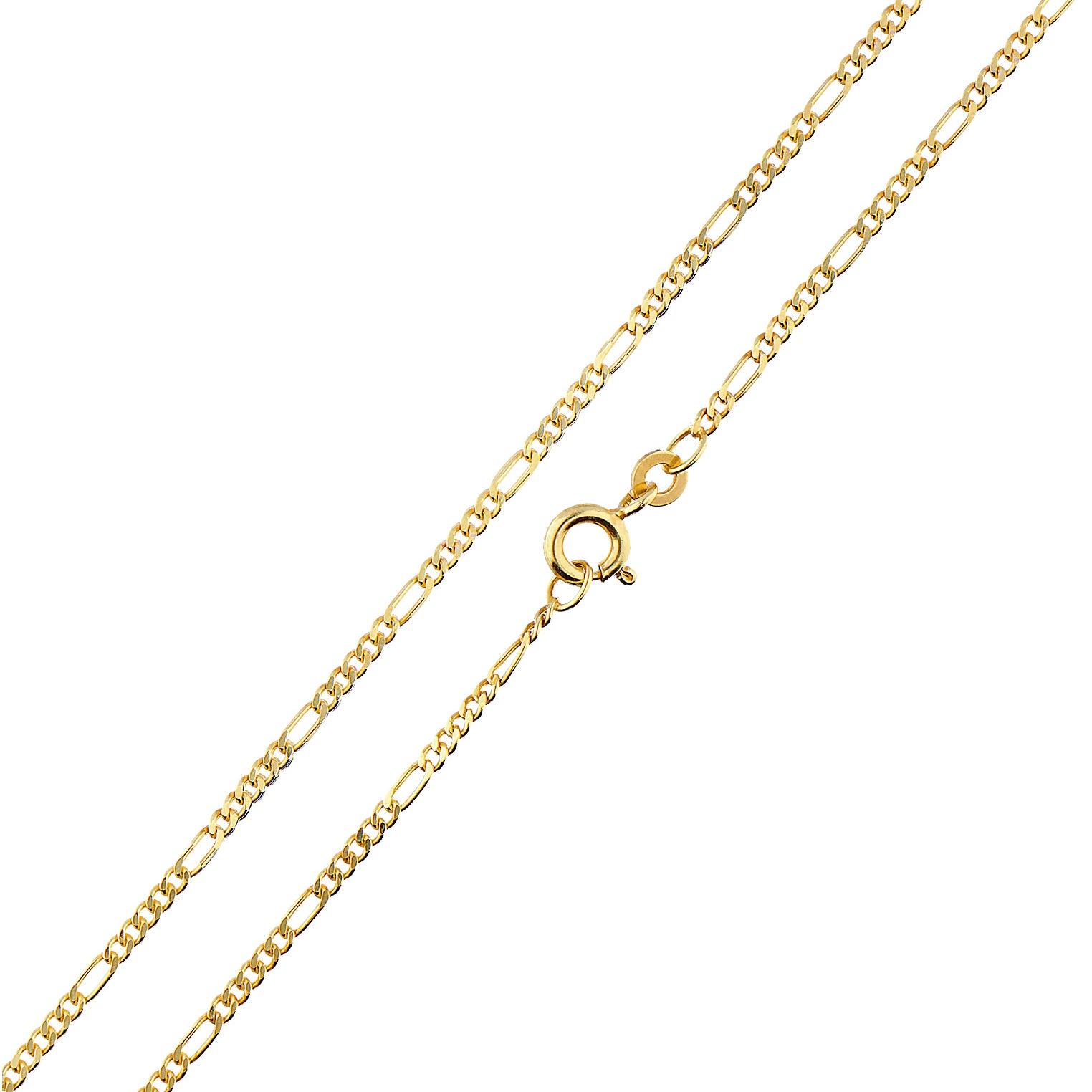 Gold - Elli PREMIUM | Figaro-Halskette | 333 Gelbgold