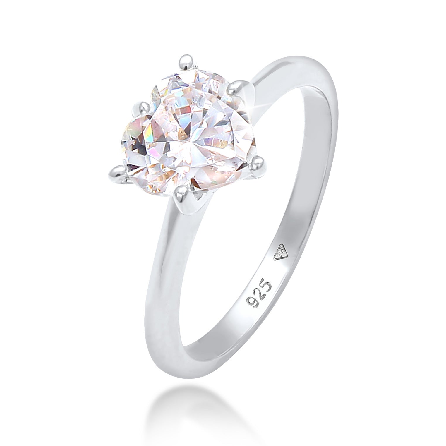 Silber - Elli | Ring | Zirkonia (Weiß) | 925er Sterling Silber