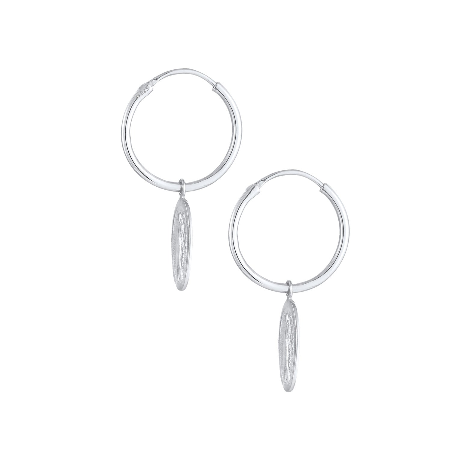 Silber - Elli | Ohrhänger Marienbild | 925er Sterling Silber