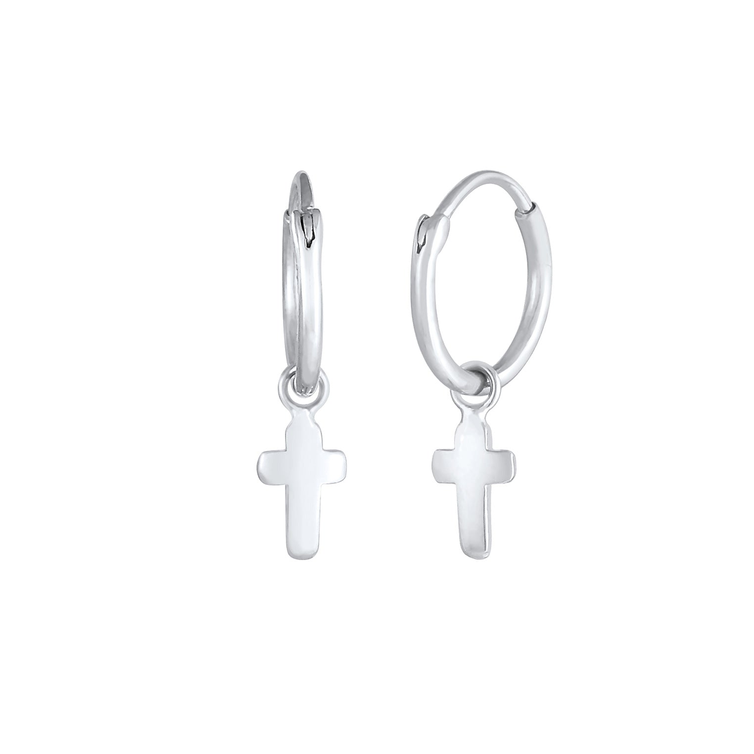Silber - Elli | Ohrhänger Kreuz | 925er Sterling Silber