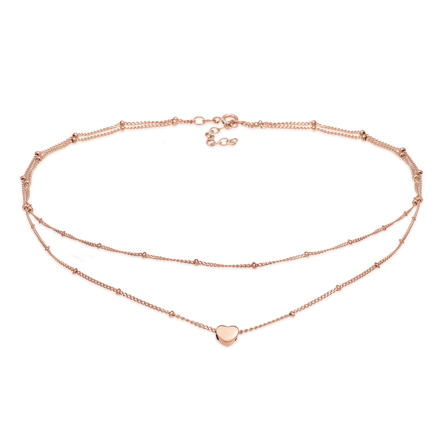 Roségold - Elli | Layer-Choker | 925 Sterling Silber Rosegold