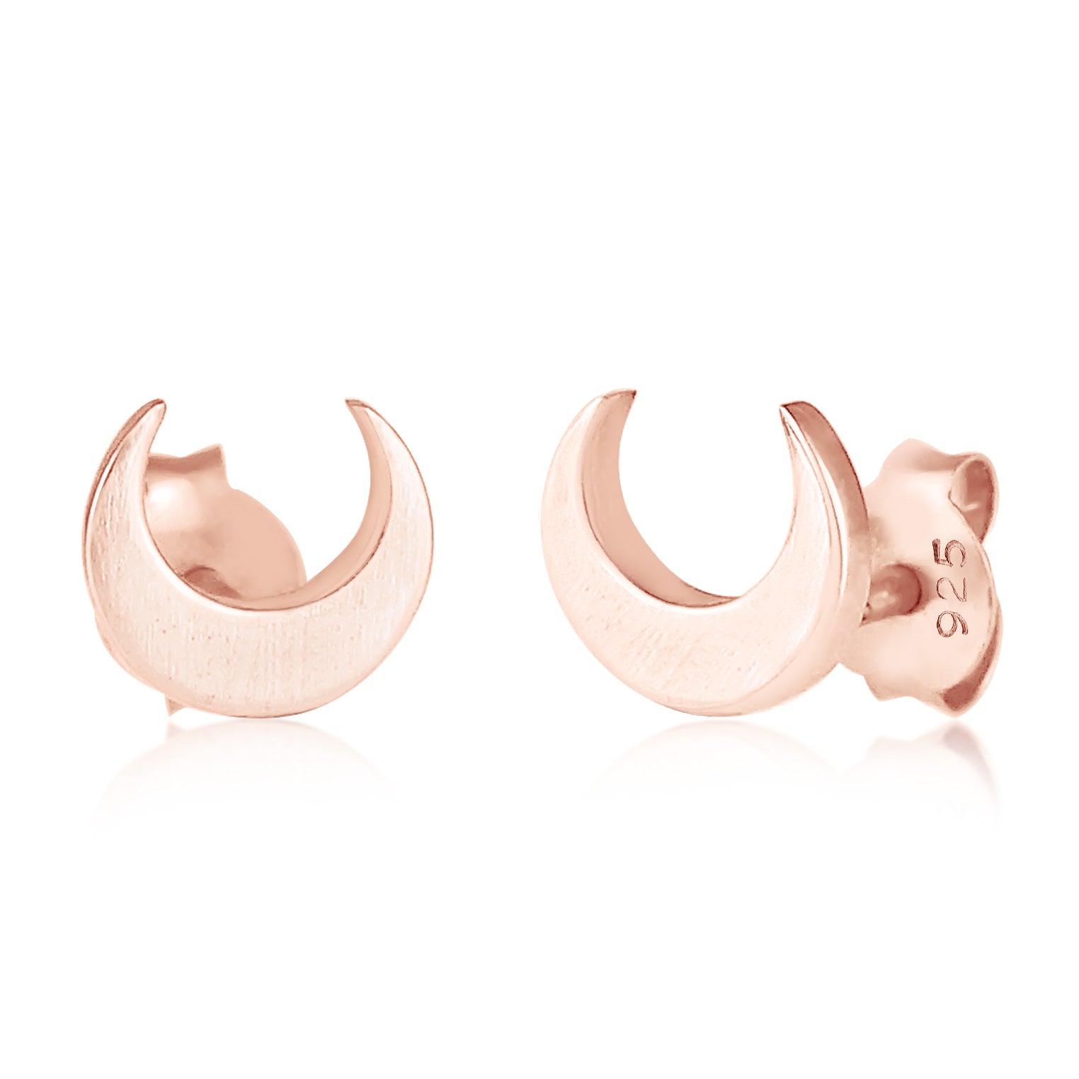 Rosa - Elli | Ohrstecker Astro | 925 Sterling Silber Rosegold
