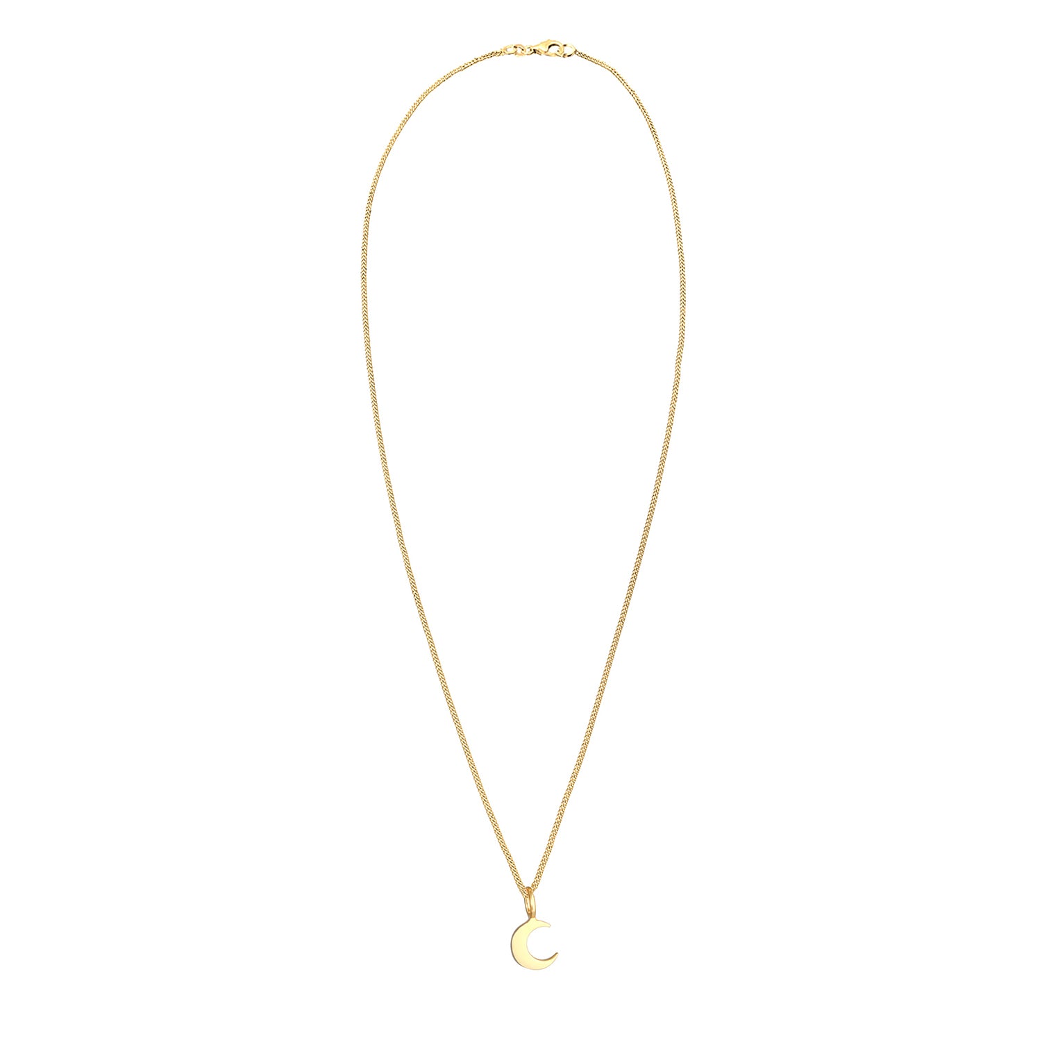 Gold - Elli | Halskette Halbmond | 925 Sterling Silber vergoldet