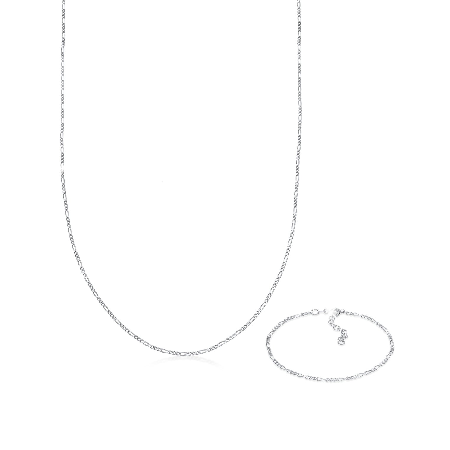 Silber - Elli | Figaro-Schmuckset  | 925er Sterling Silber