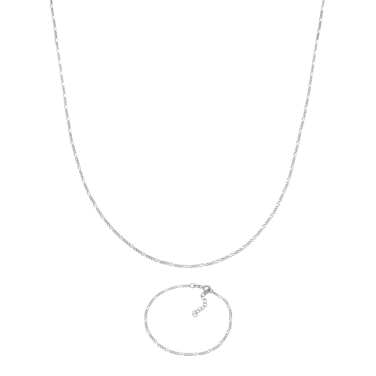 Silber - Elli | Figaro-Schmuckset  | 925er Sterling Silber