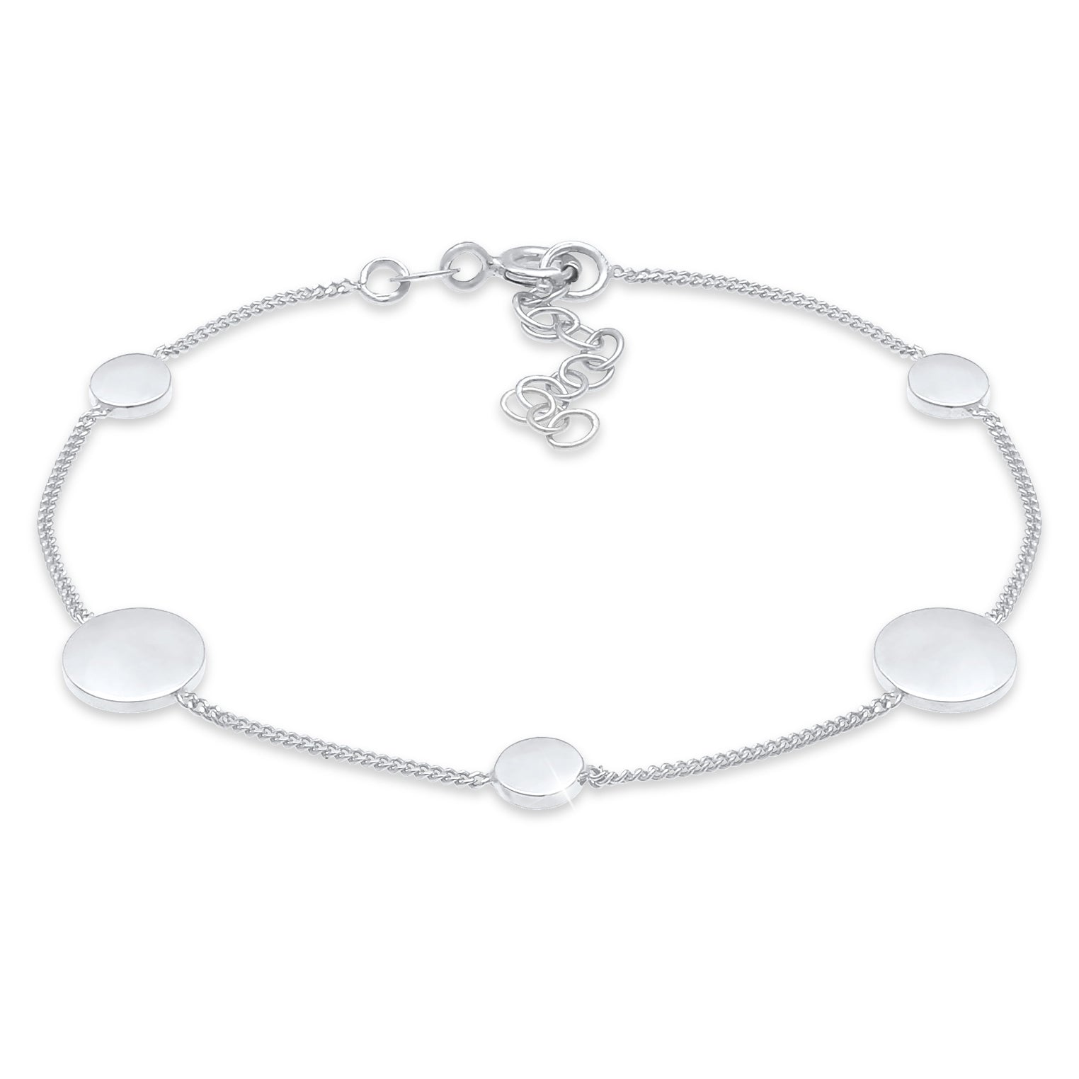 Silber - Elli | Armband Kreis | 925er Sterling Silber