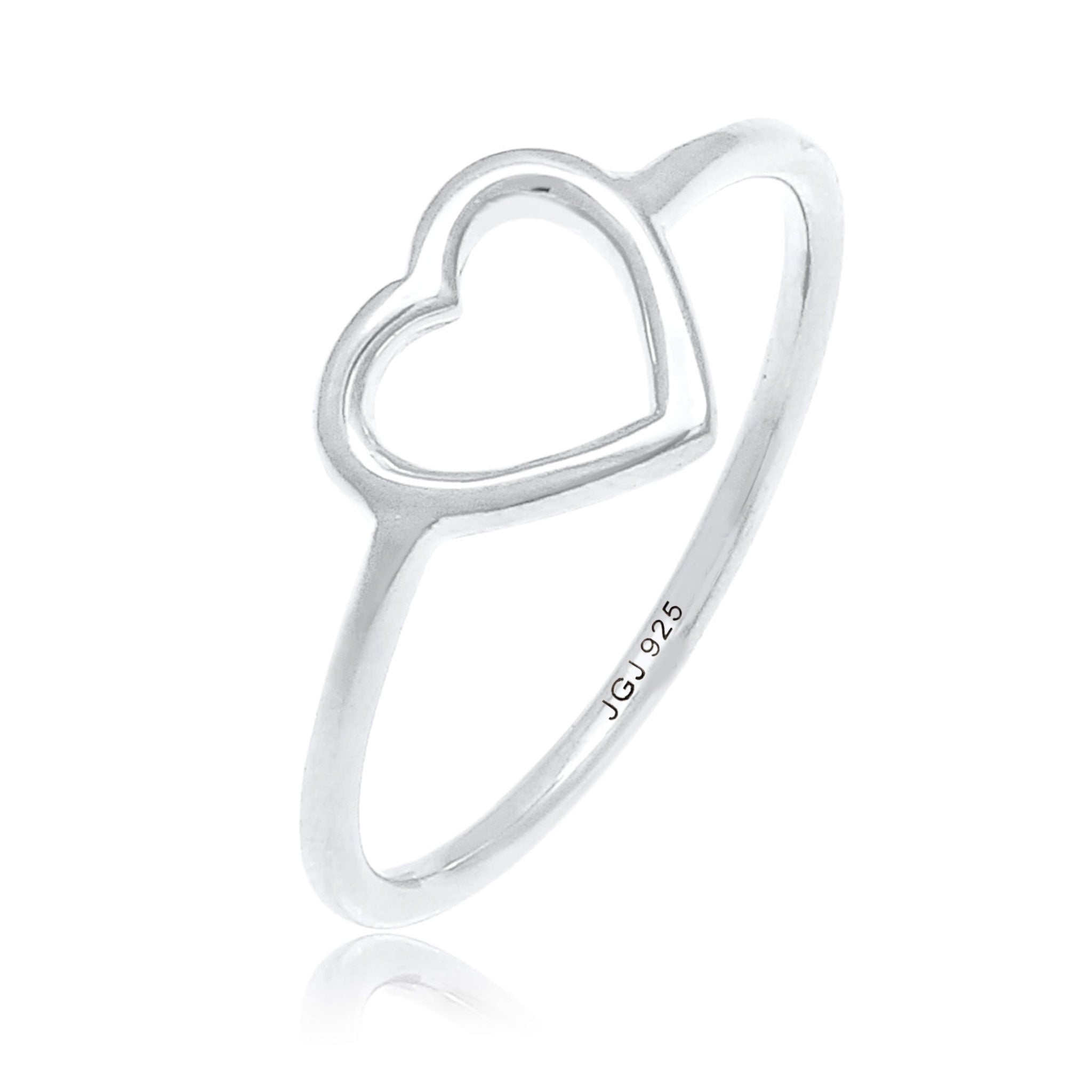 Silber - Elli | Ring Herz | 925er Sterling Silber